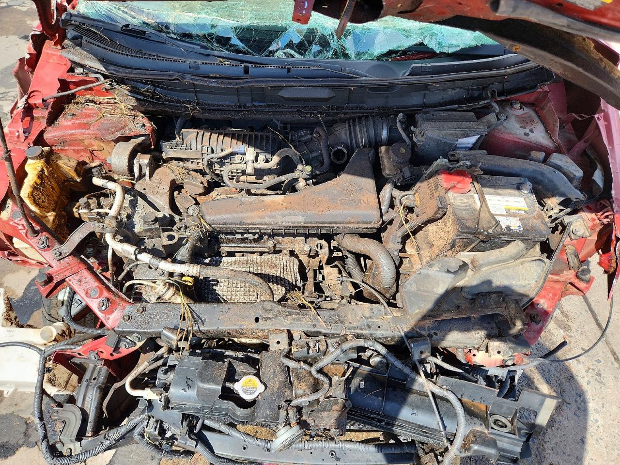 2014 Nissan Rogue Sl Бордовый vin: 5N1AT2MV5EC812649