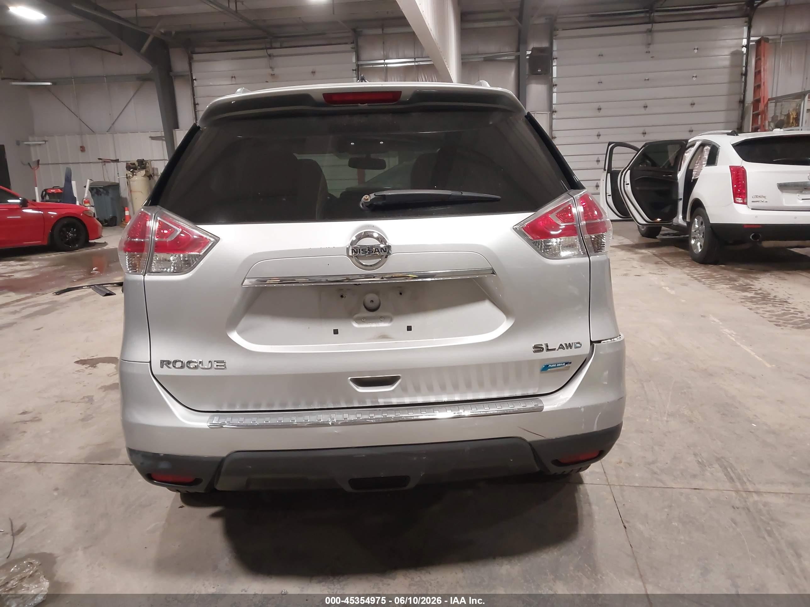 2014 Nissan Rogue Sl Silver vin: 5N1AT2MV5EC819004