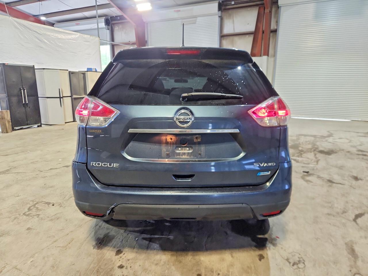 2014 Nissan Rogue S Blue vin: 5N1AT2MV5EC819763