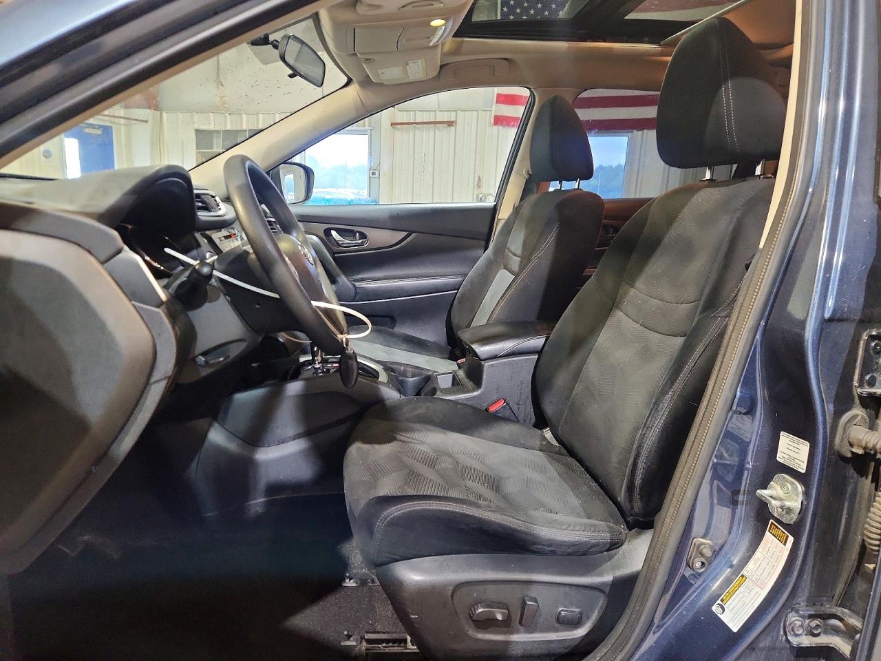 2014 Nissan Rogue S Blue vin: 5N1AT2MV5EC819763