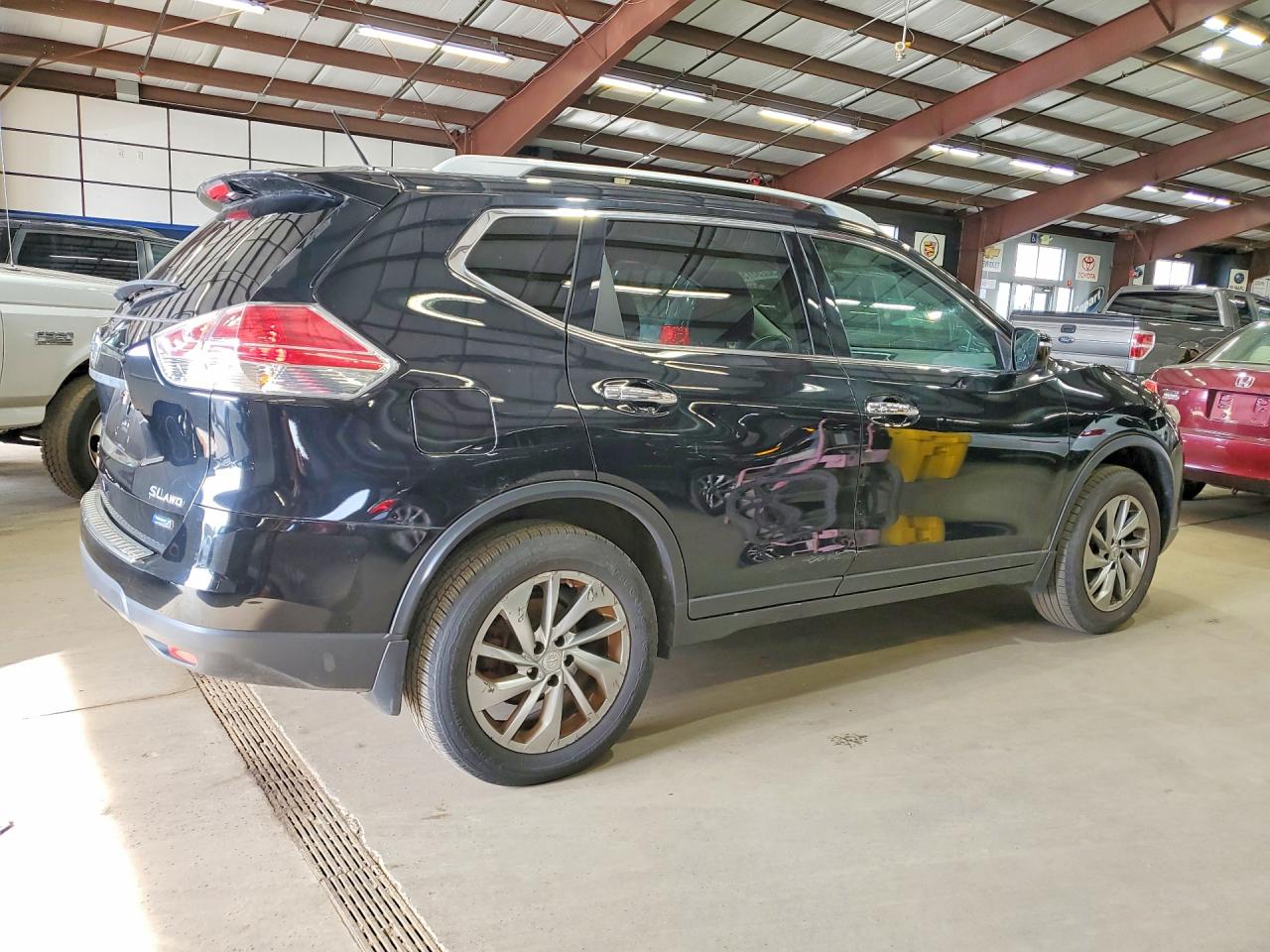 2014 Nissan Rogue Sl Black vin: 5N1AT2MV5EC823666