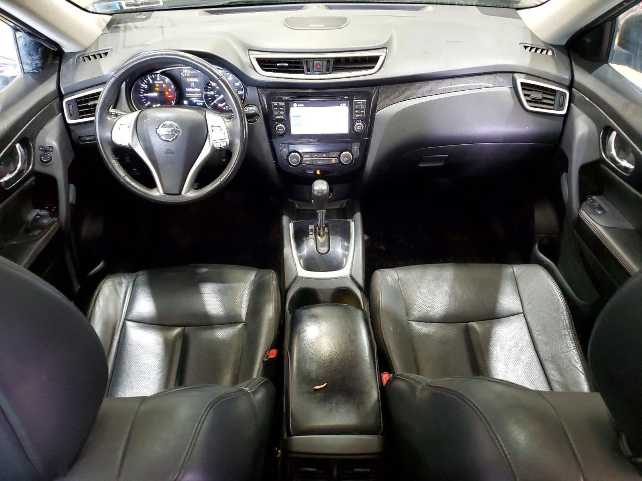 2014 Nissan Rogue Sl Black vin: 5N1AT2MV5EC823666