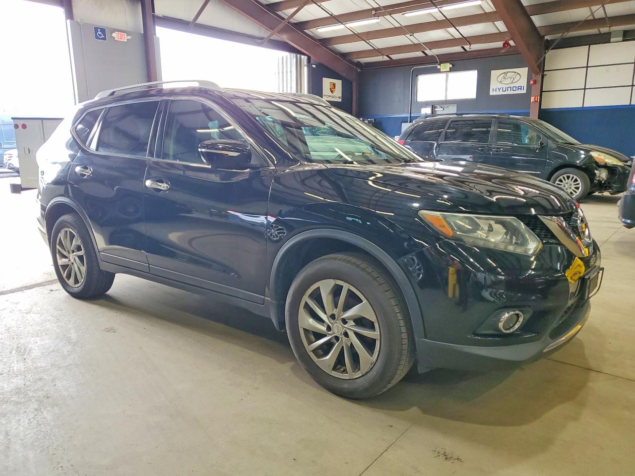 2014 Nissan Rogue Sl Black vin: 5N1AT2MV5EC823666
