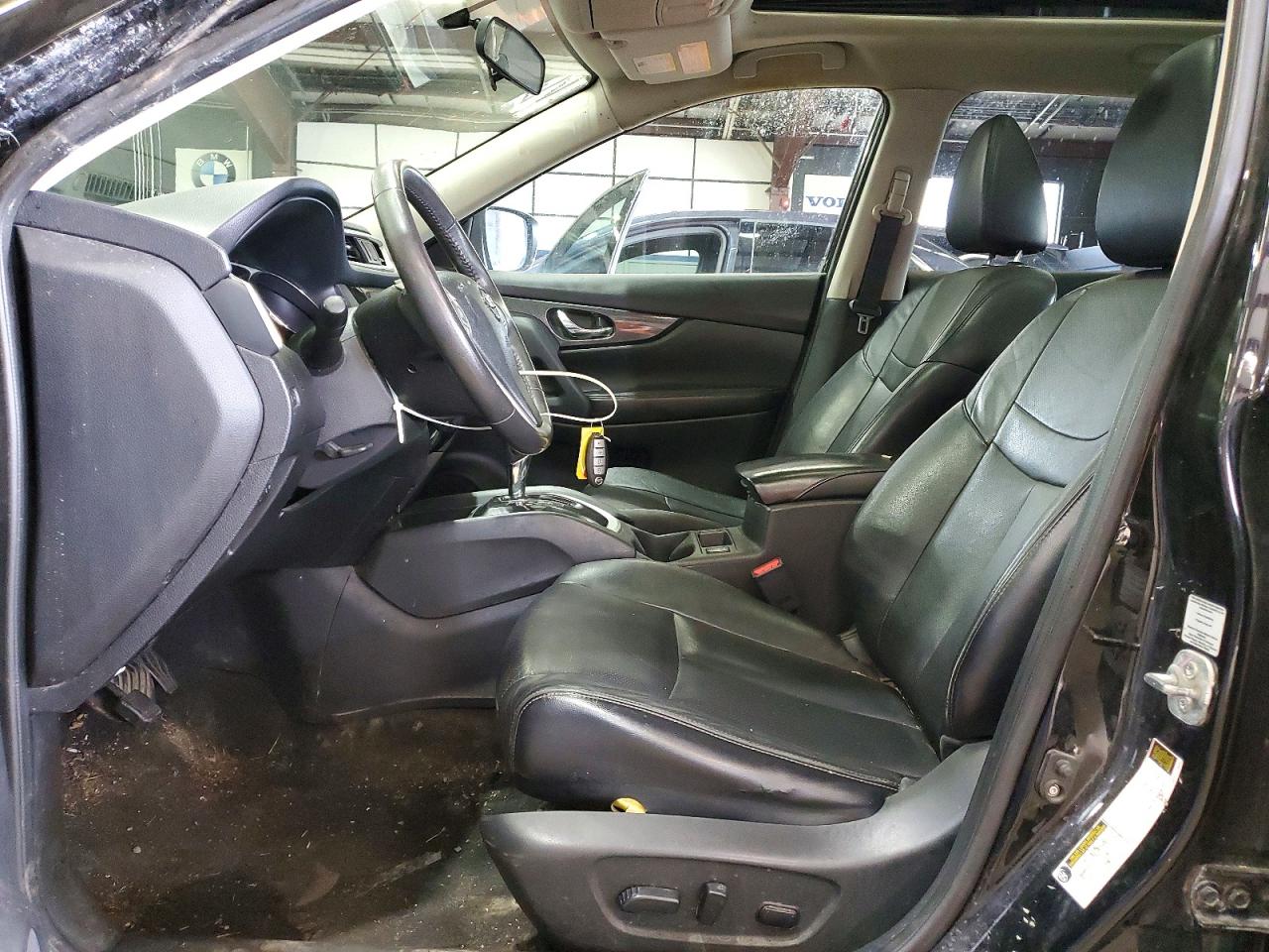 2014 Nissan Rogue Sl Black vin: 5N1AT2MV5EC823666