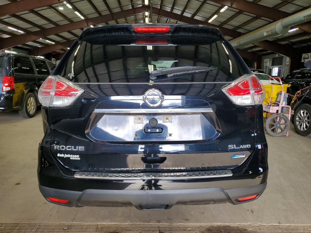 2014 Nissan Rogue Sl Black vin: 5N1AT2MV5EC823666