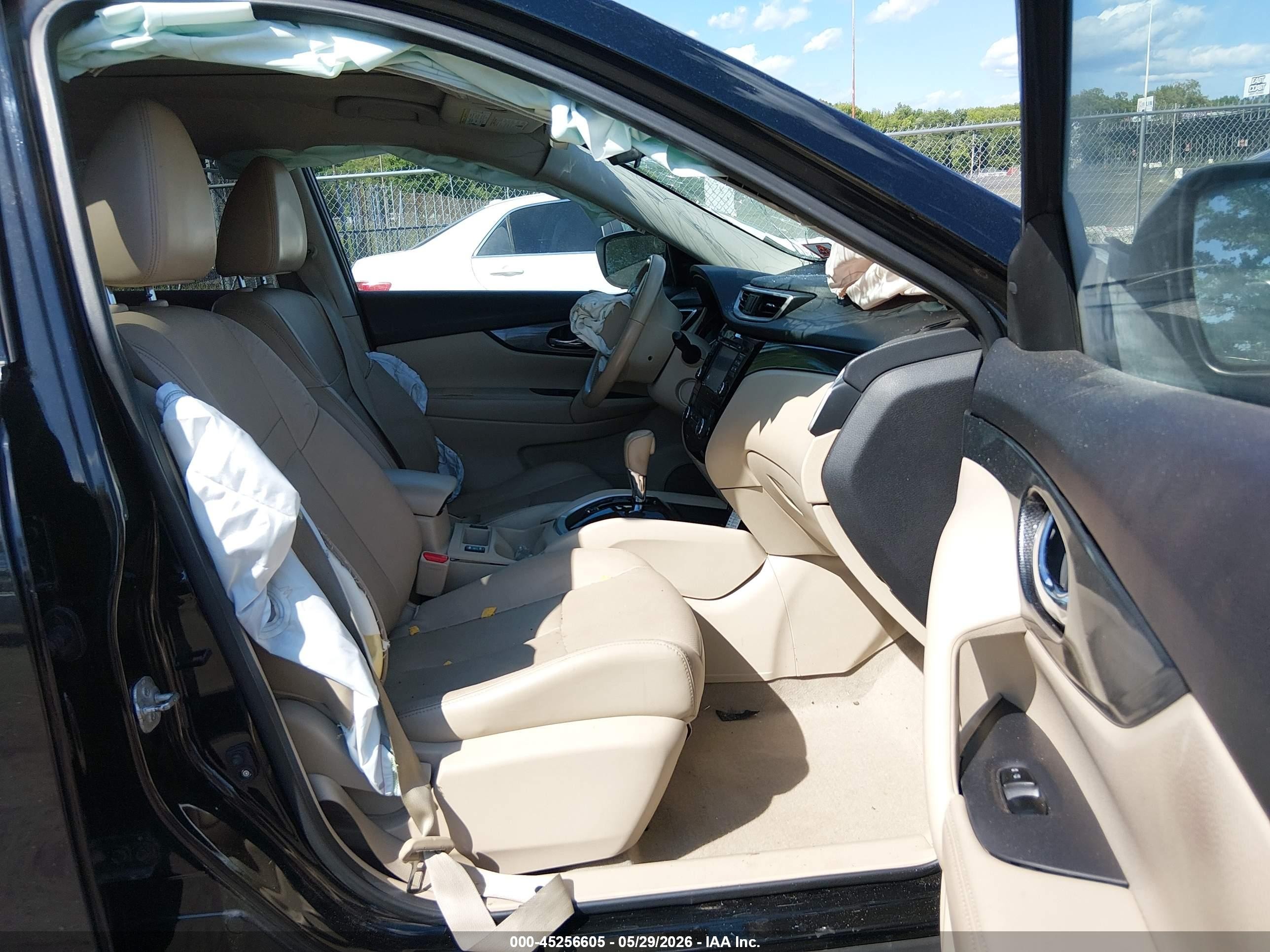 2014 Nissan Rogue Sl Black vin: 5N1AT2MV5EC826275