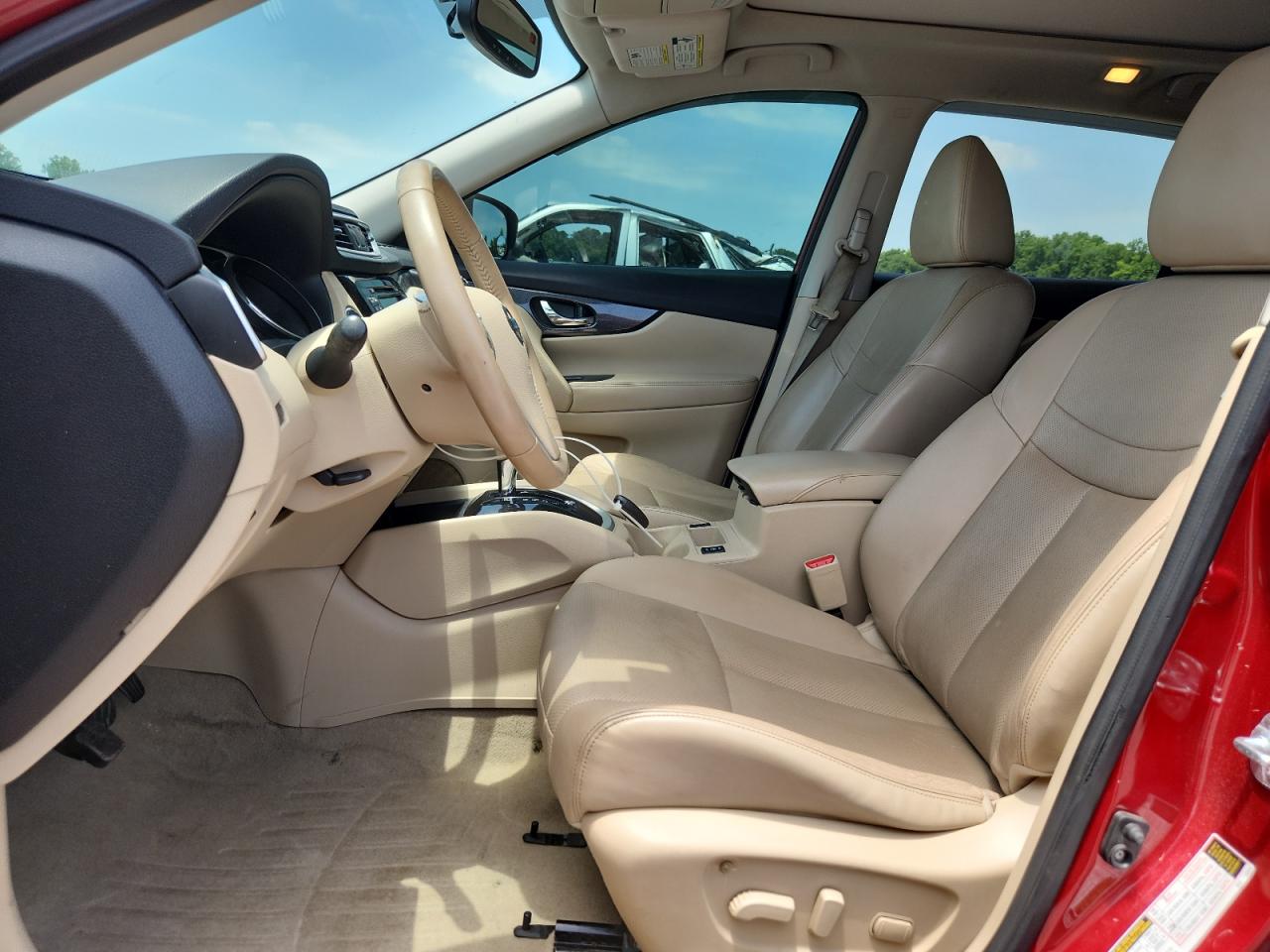 2014 Nissan Rogue Sl Red vin: 5N1AT2MV5EC829922