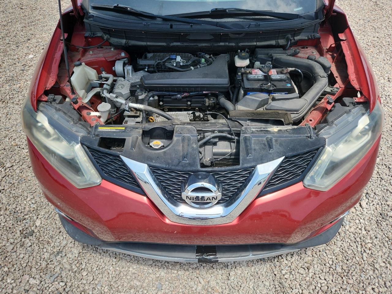 2014 Nissan Rogue Sl Red vin: 5N1AT2MV5EC829922