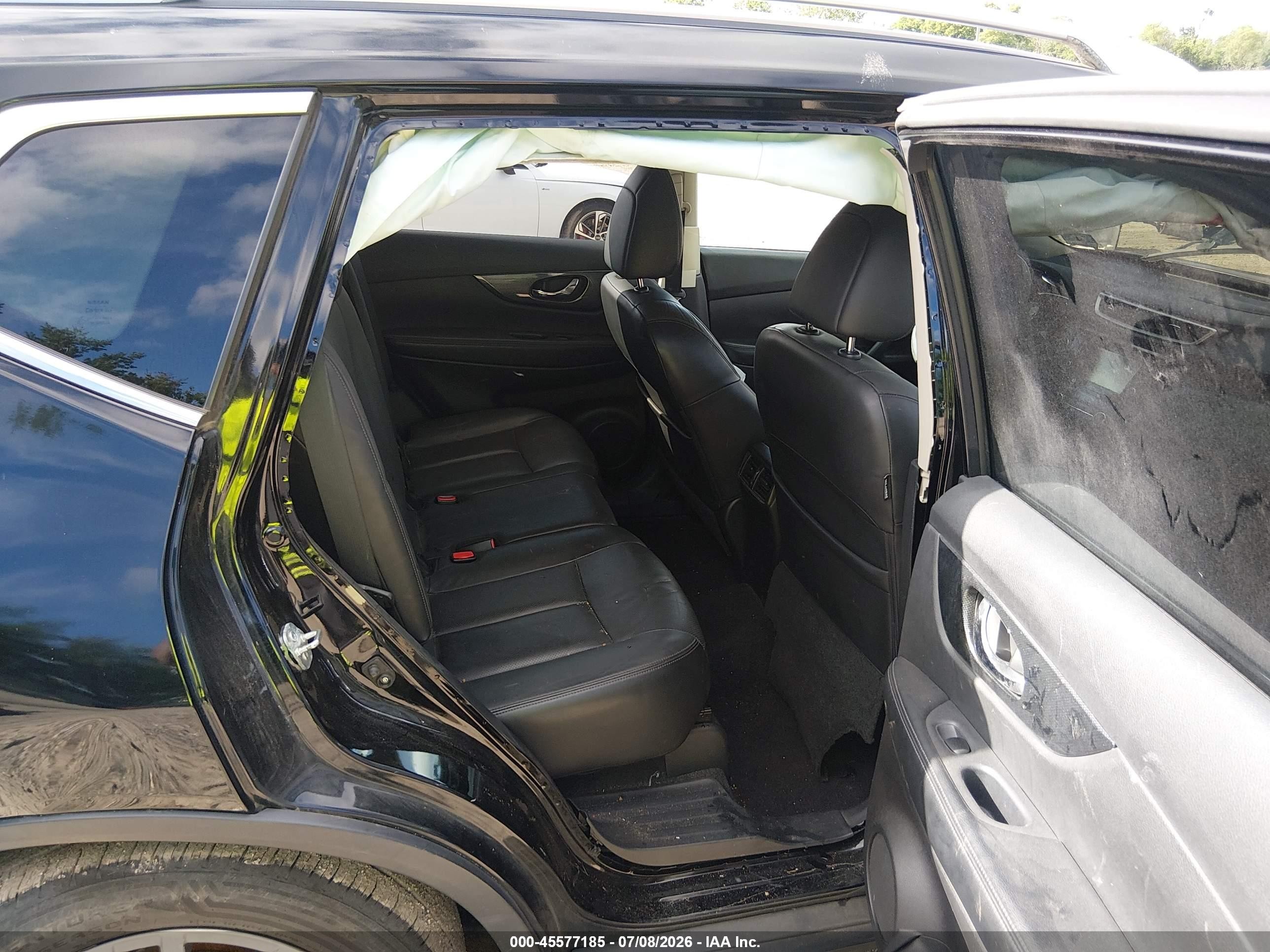 2014 Nissan Rogue Sl Black vin: 5N1AT2MV5EC834263