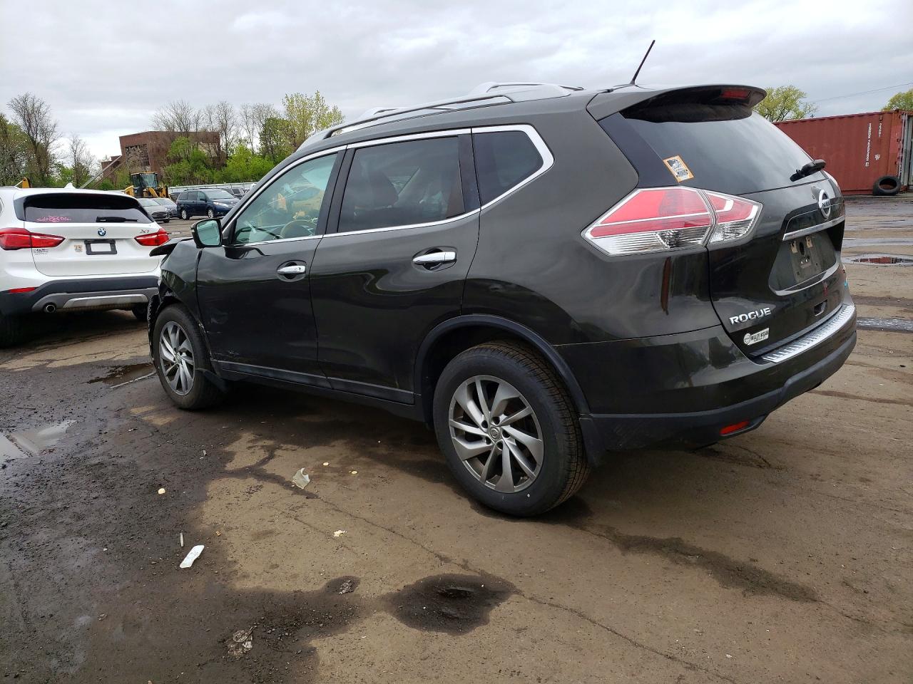 2014 Nissan Rogue Sl Серый vin: 5N1AT2MV5EC837826
