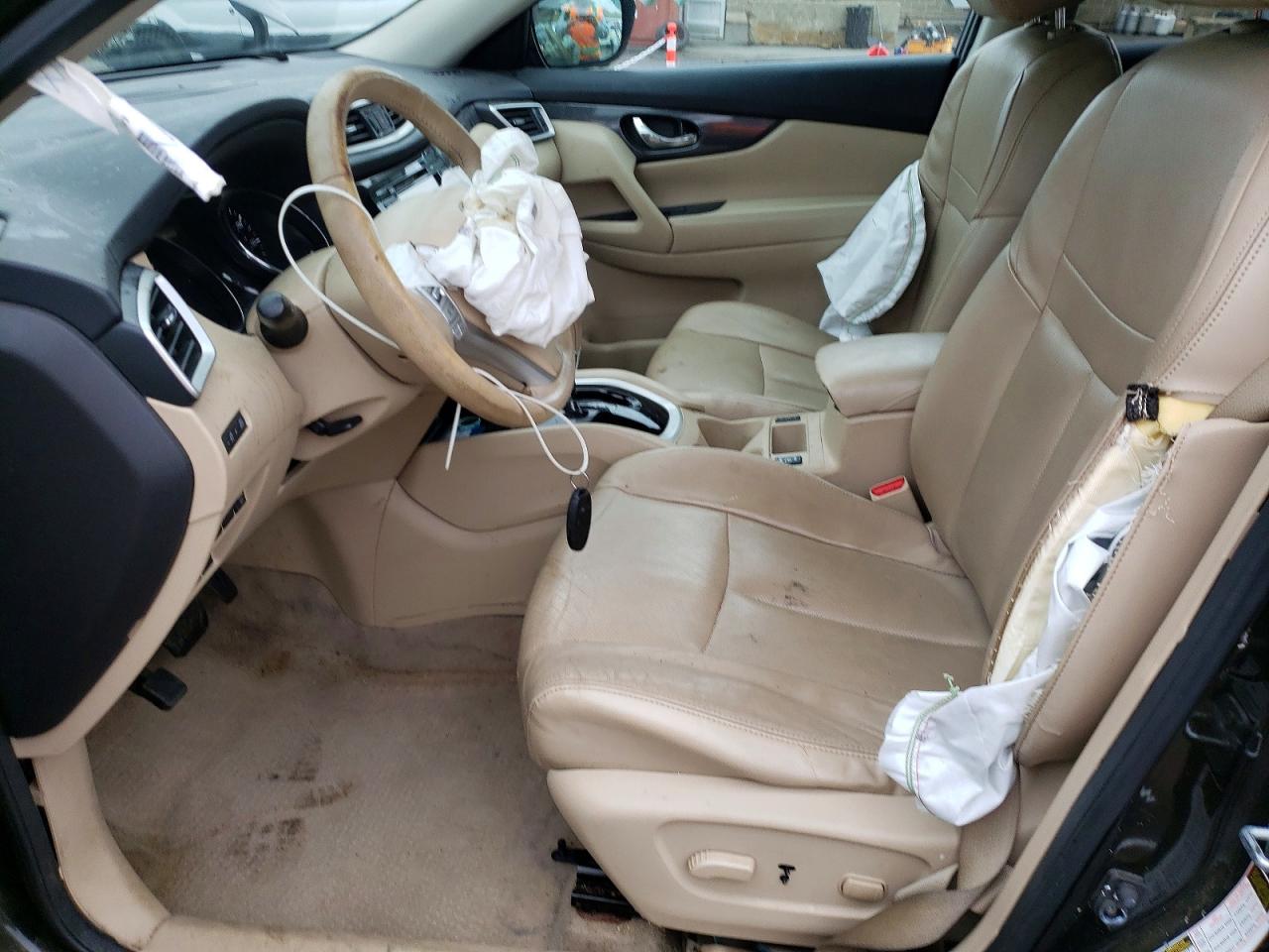 2014 Nissan Rogue Sl Серый vin: 5N1AT2MV5EC837826