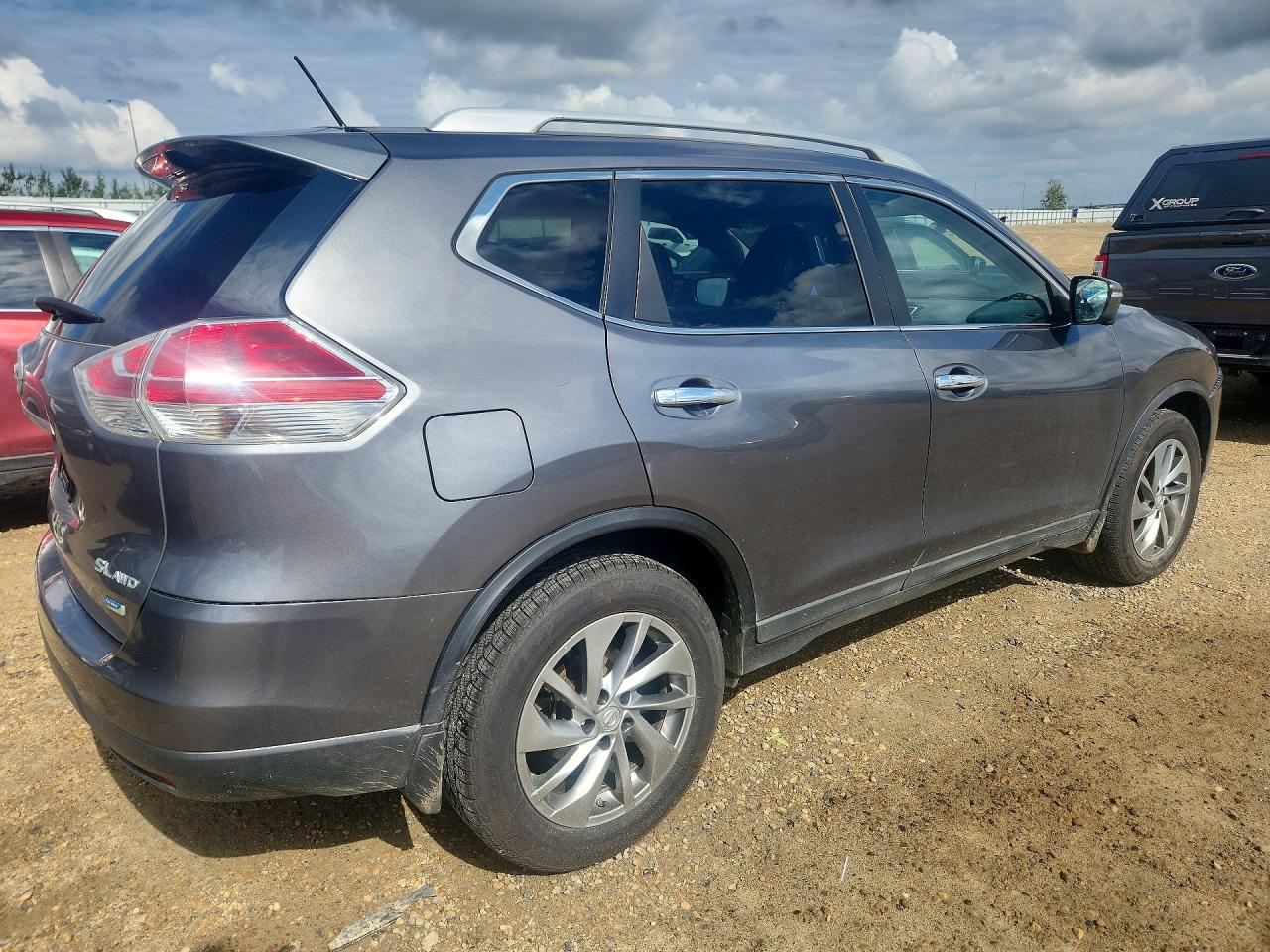 2014 Nissan Rogue S Gray vin: 5N1AT2MV5EC848907
