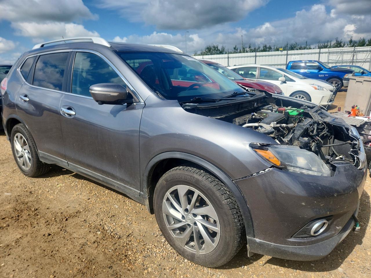 2014 Nissan Rogue S Gray vin: 5N1AT2MV5EC848907