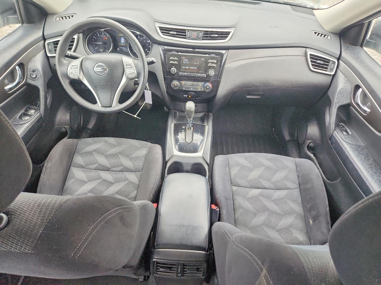 2014 Nissan Rogue S White vin: 5N1AT2MV5EC855033