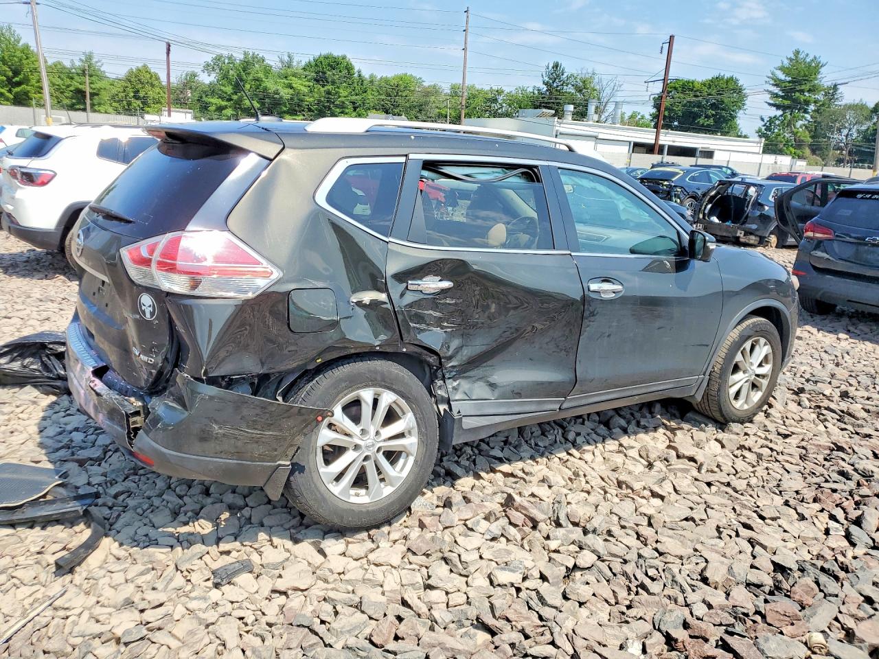 2014 Nissan Rogue Sv Charcoal vin: 5N1AT2MV5EC858708