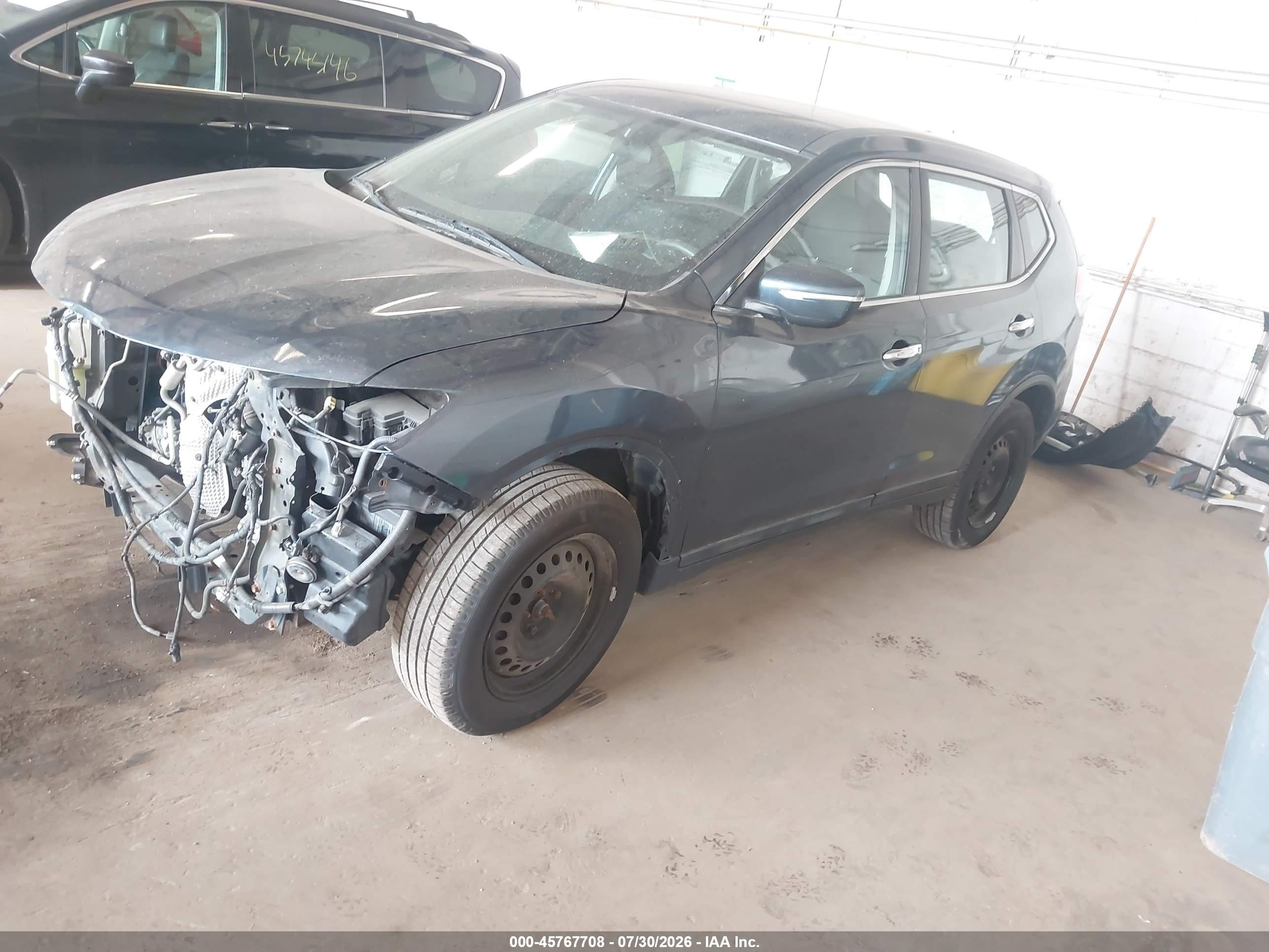 2014 Nissan Rogue S Gray vin: 5N1AT2MV5EC865061