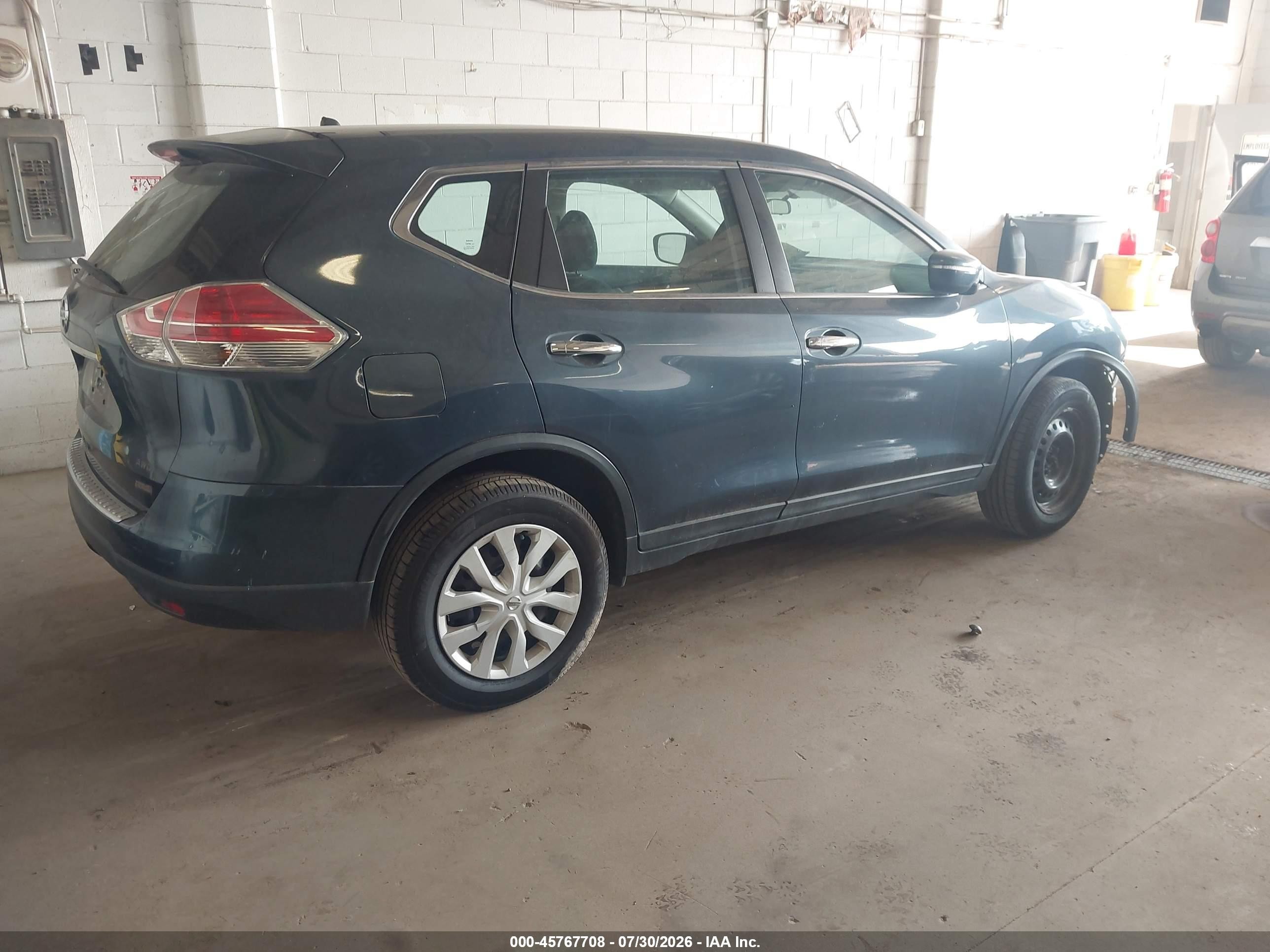 2014 Nissan Rogue S Gray vin: 5N1AT2MV5EC865061