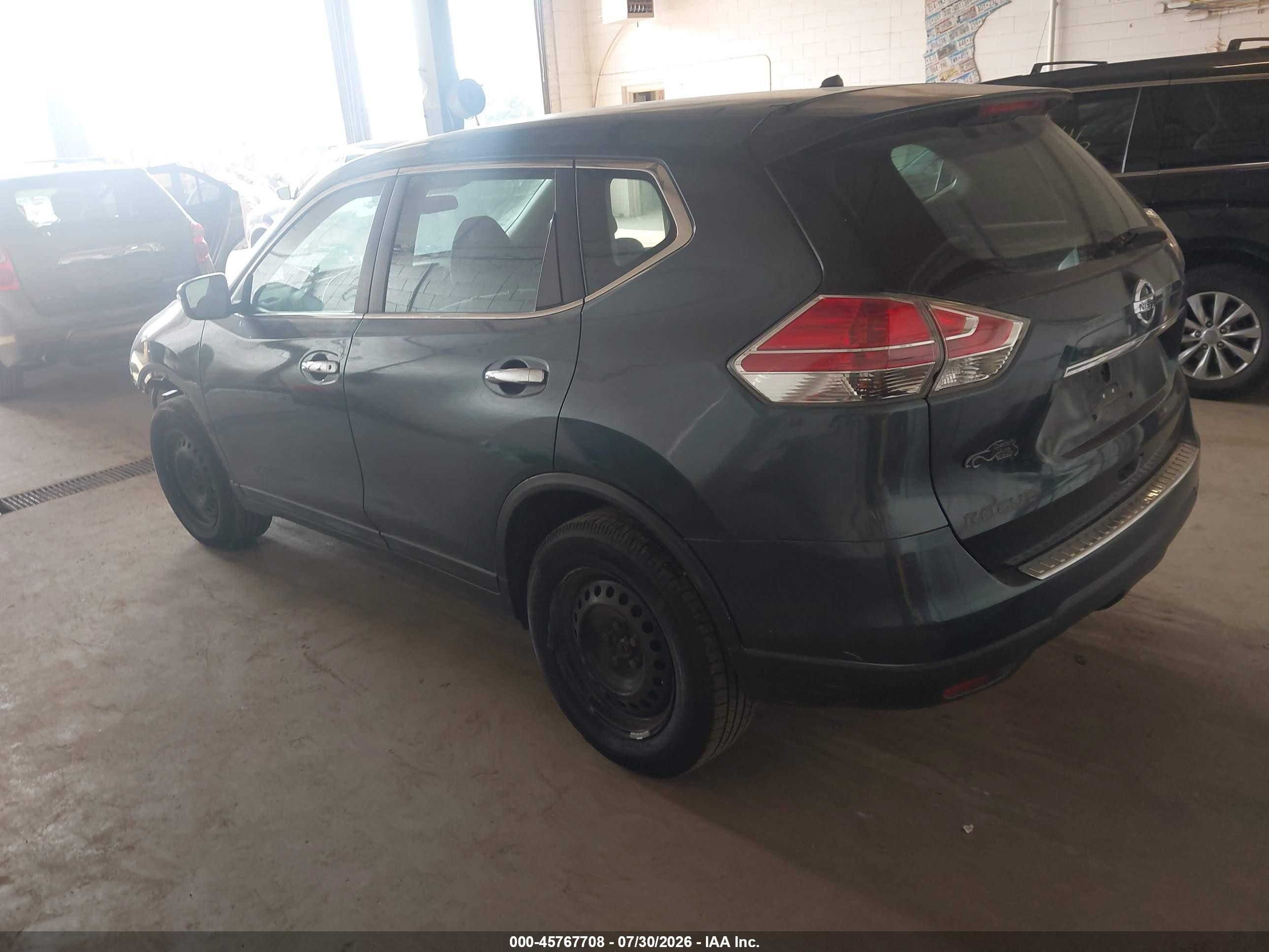 2014 Nissan Rogue S Gray vin: 5N1AT2MV5EC865061