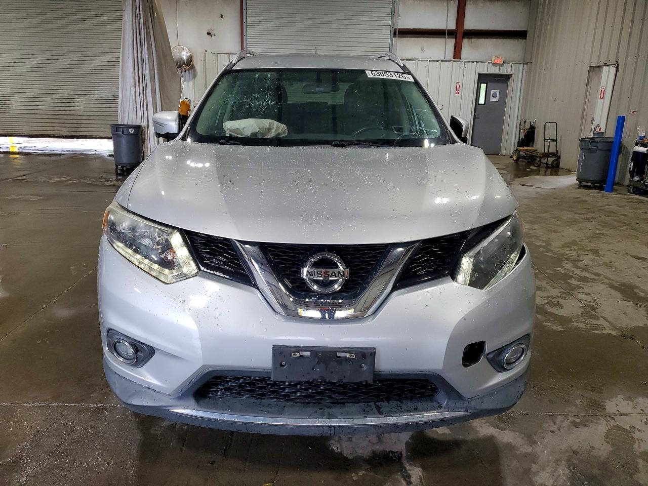 2015 Nissan Rogue Sl Silver vin: 5N1AT2MV5FC752695