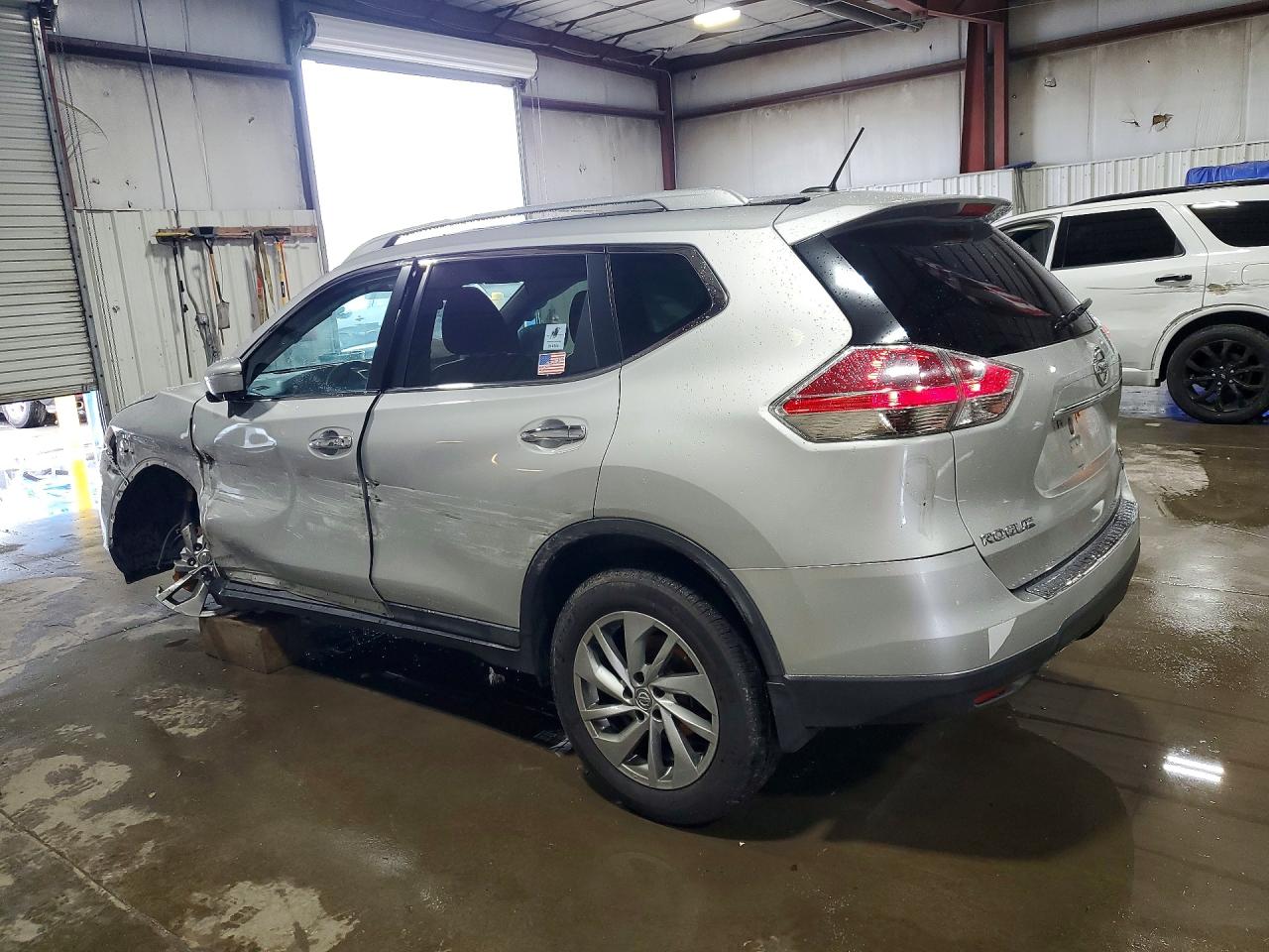 2015 Nissan Rogue Sl Silver vin: 5N1AT2MV5FC752695
