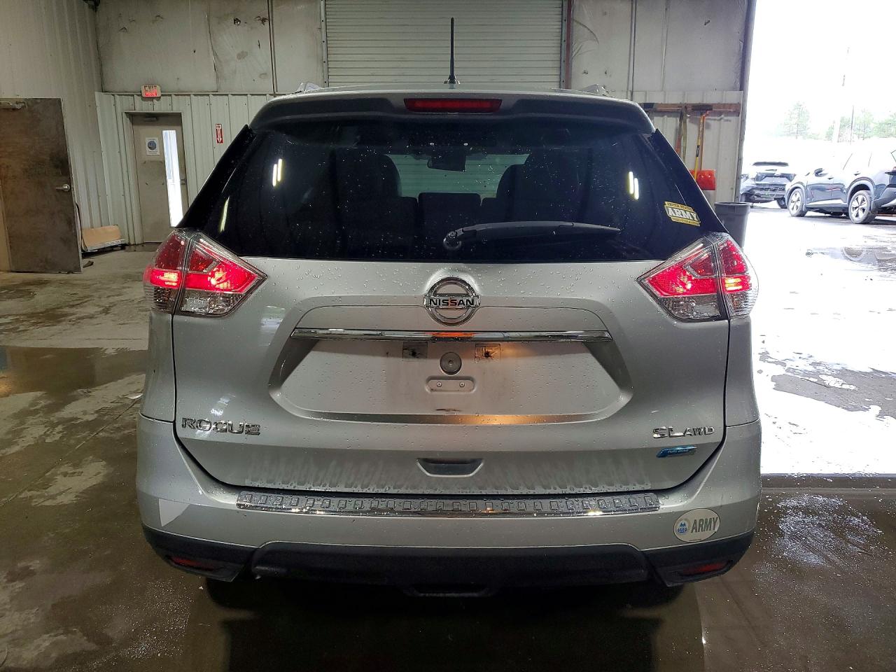2015 Nissan Rogue Sl Silver vin: 5N1AT2MV5FC752695