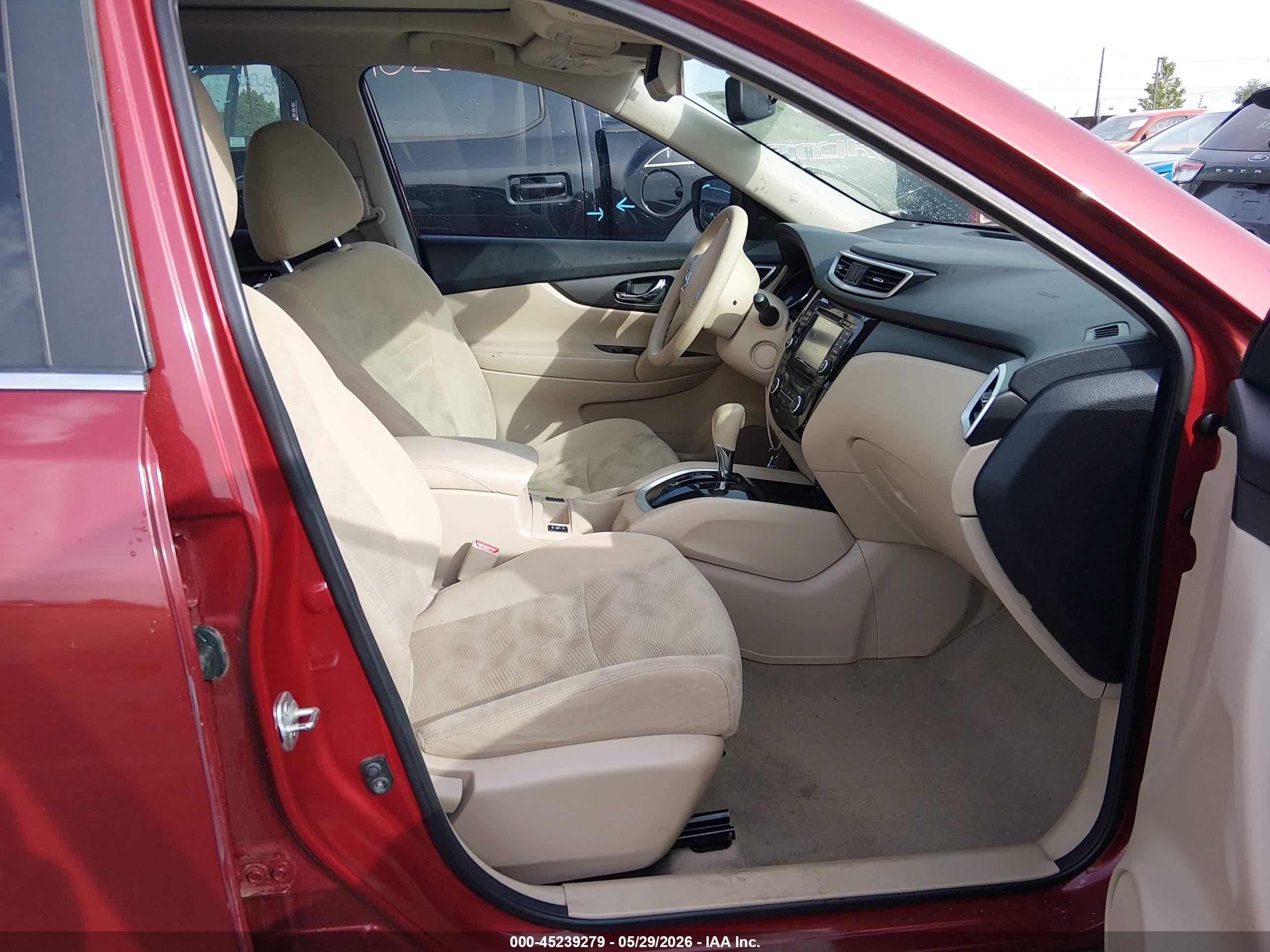 2015 Nissan Rogue Sv Red vin: 5N1AT2MV5FC762885