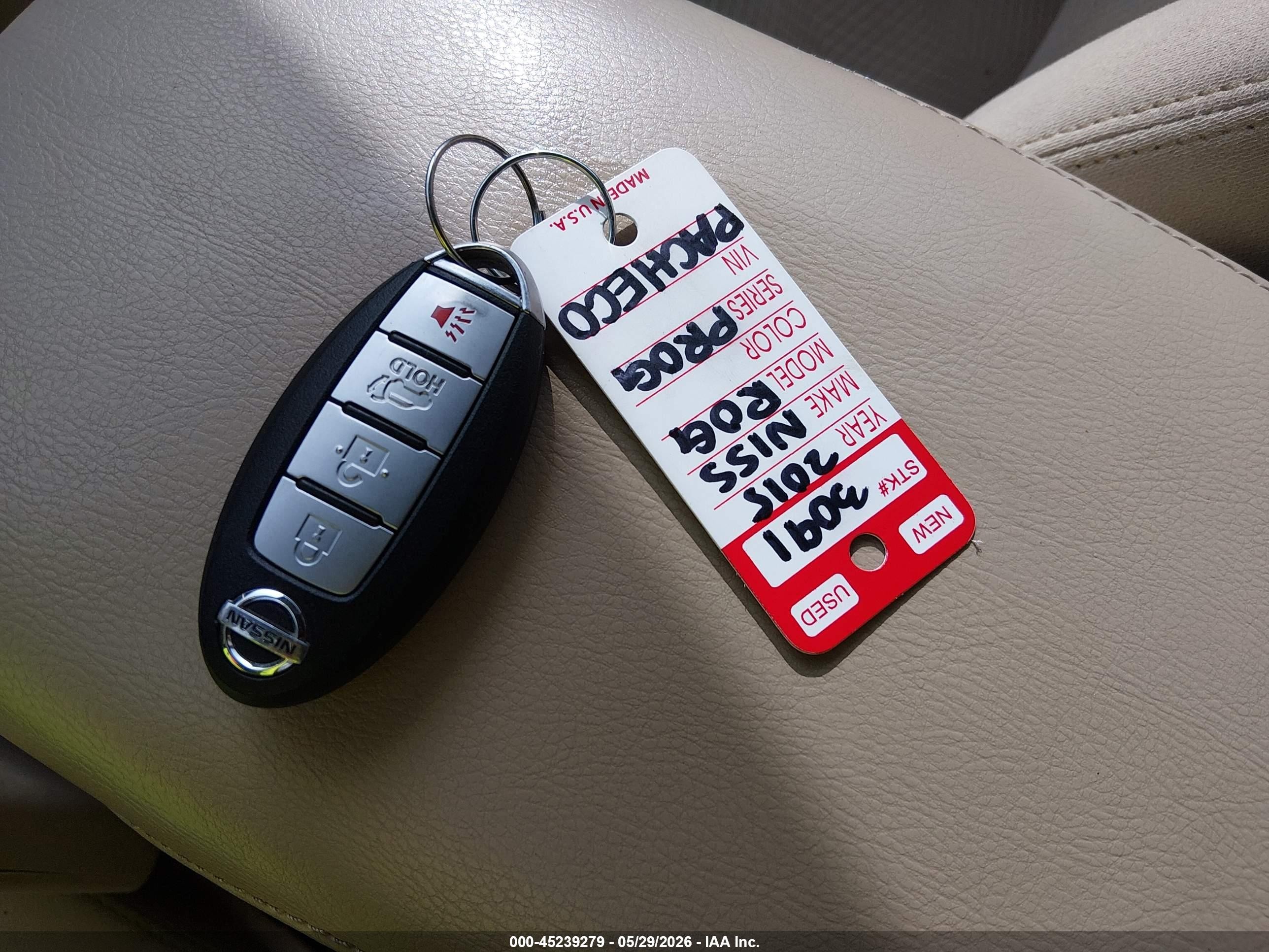 2015 Nissan Rogue Sv Red vin: 5N1AT2MV5FC762885