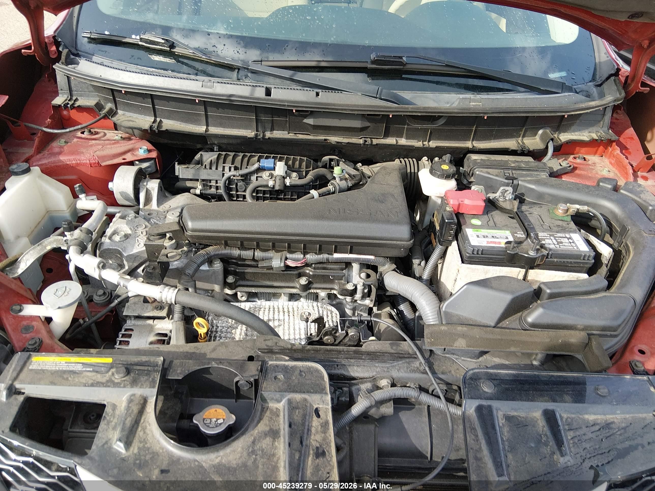 2015 Nissan Rogue Sv Red vin: 5N1AT2MV5FC762885