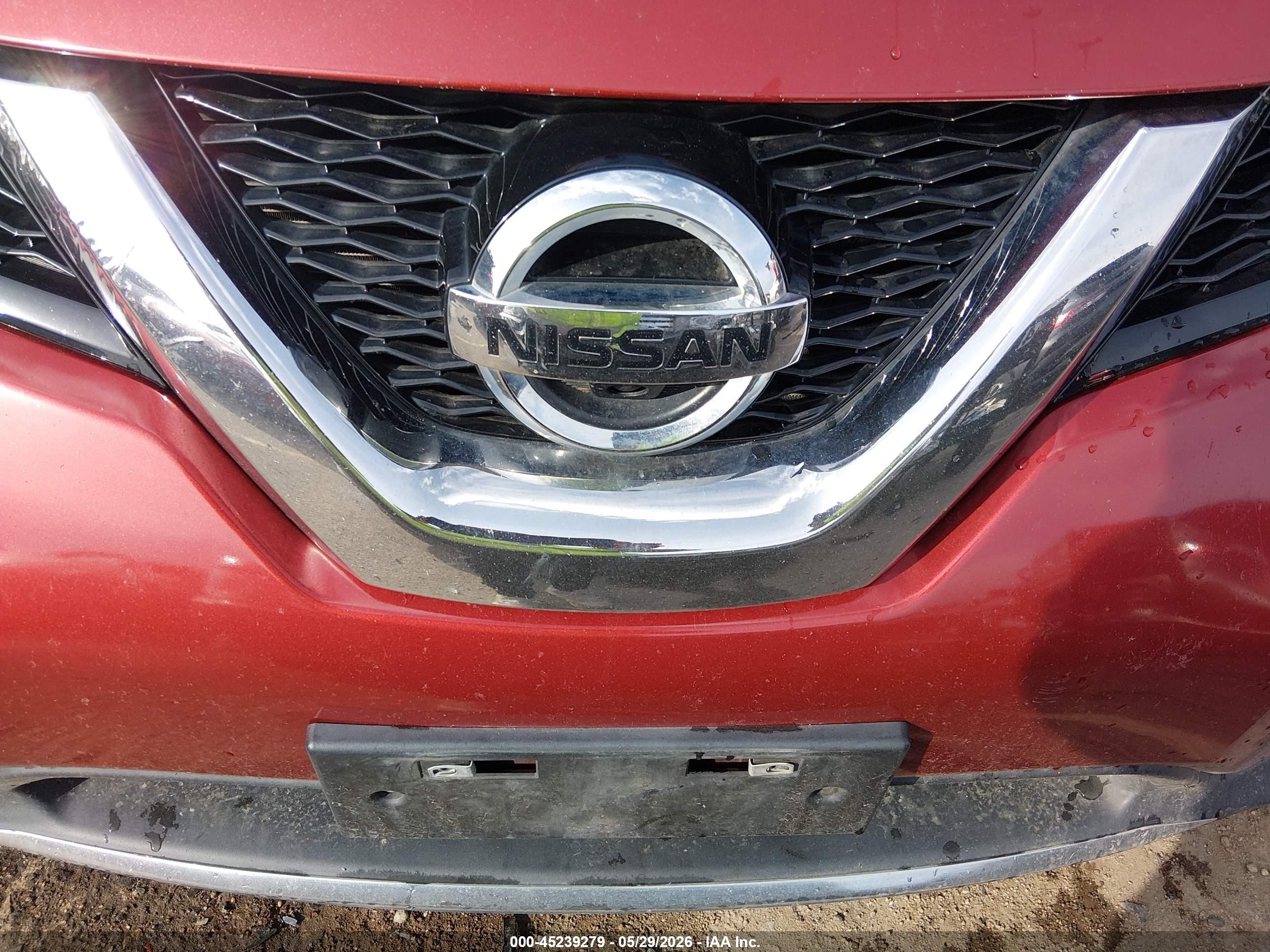 2015 Nissan Rogue Sv Red vin: 5N1AT2MV5FC762885