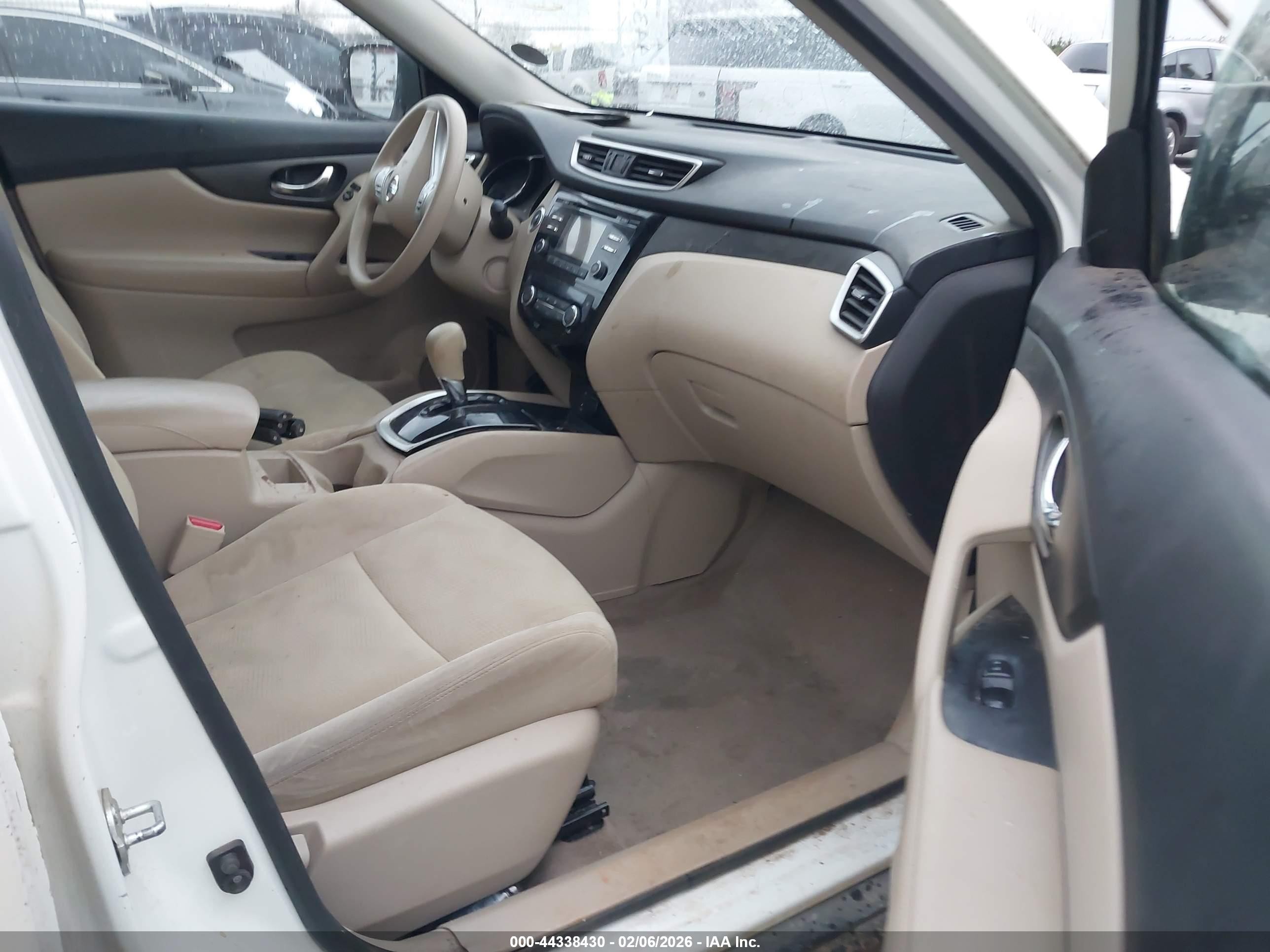 2015 Nissan Rogue Sv White vin: 5N1AT2MV5FC762935