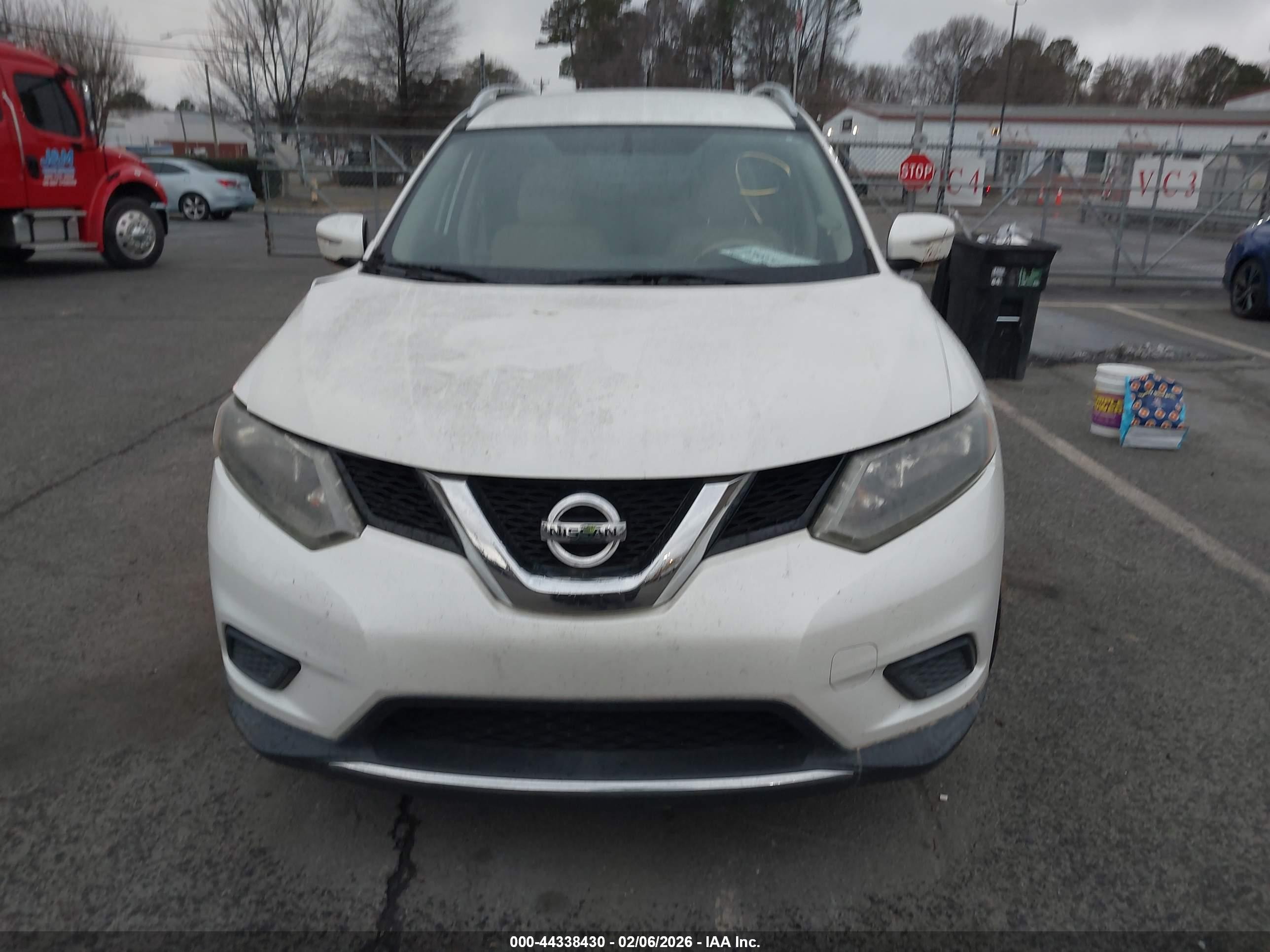 2015 Nissan Rogue Sv White vin: 5N1AT2MV5FC762935