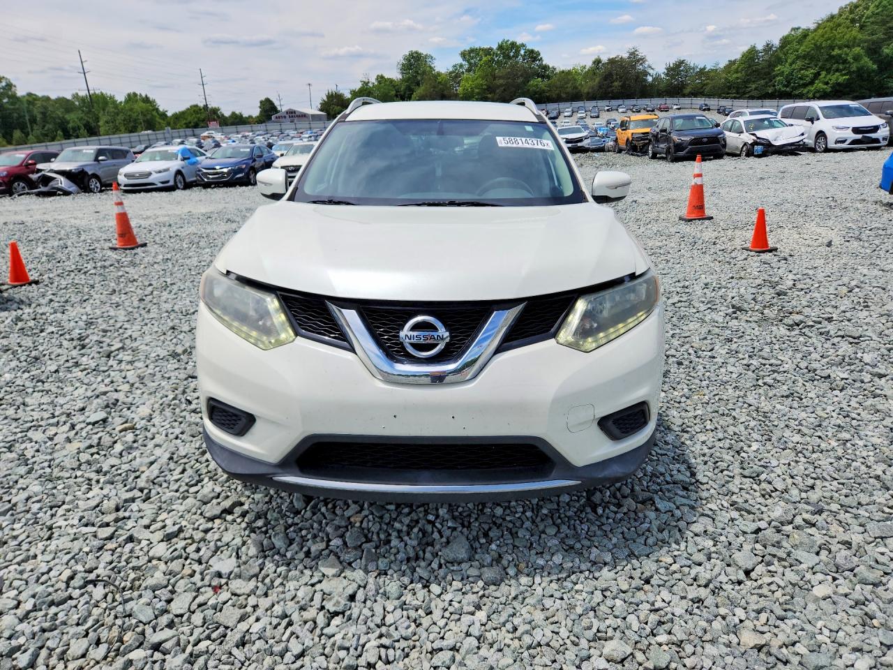 2015 Nissan Rogue Sv White vin: 5N1AT2MV5FC770582