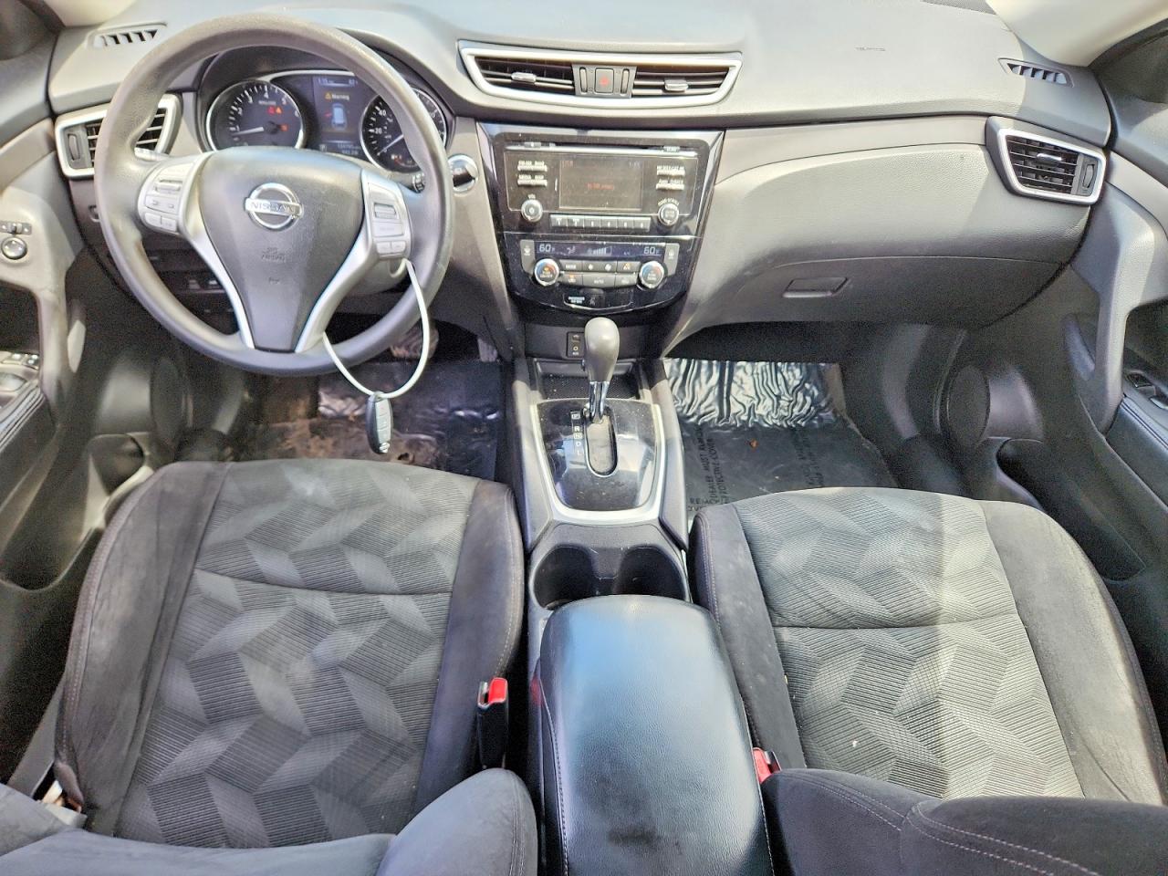2015 Nissan Rogue Sv White vin: 5N1AT2MV5FC770582