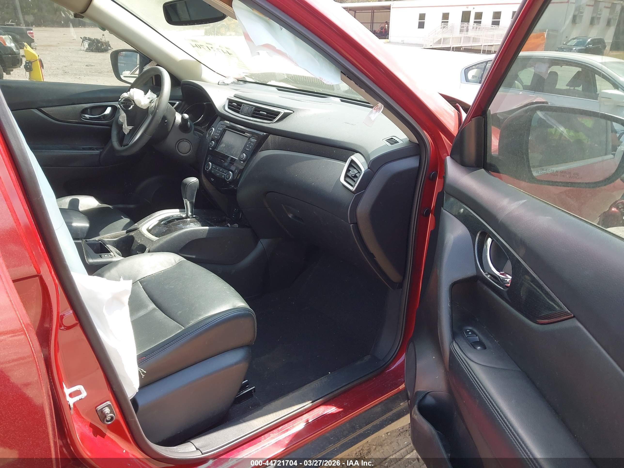 2015 Nissan Rogue Sl Красный vin: 5N1AT2MV5FC781954