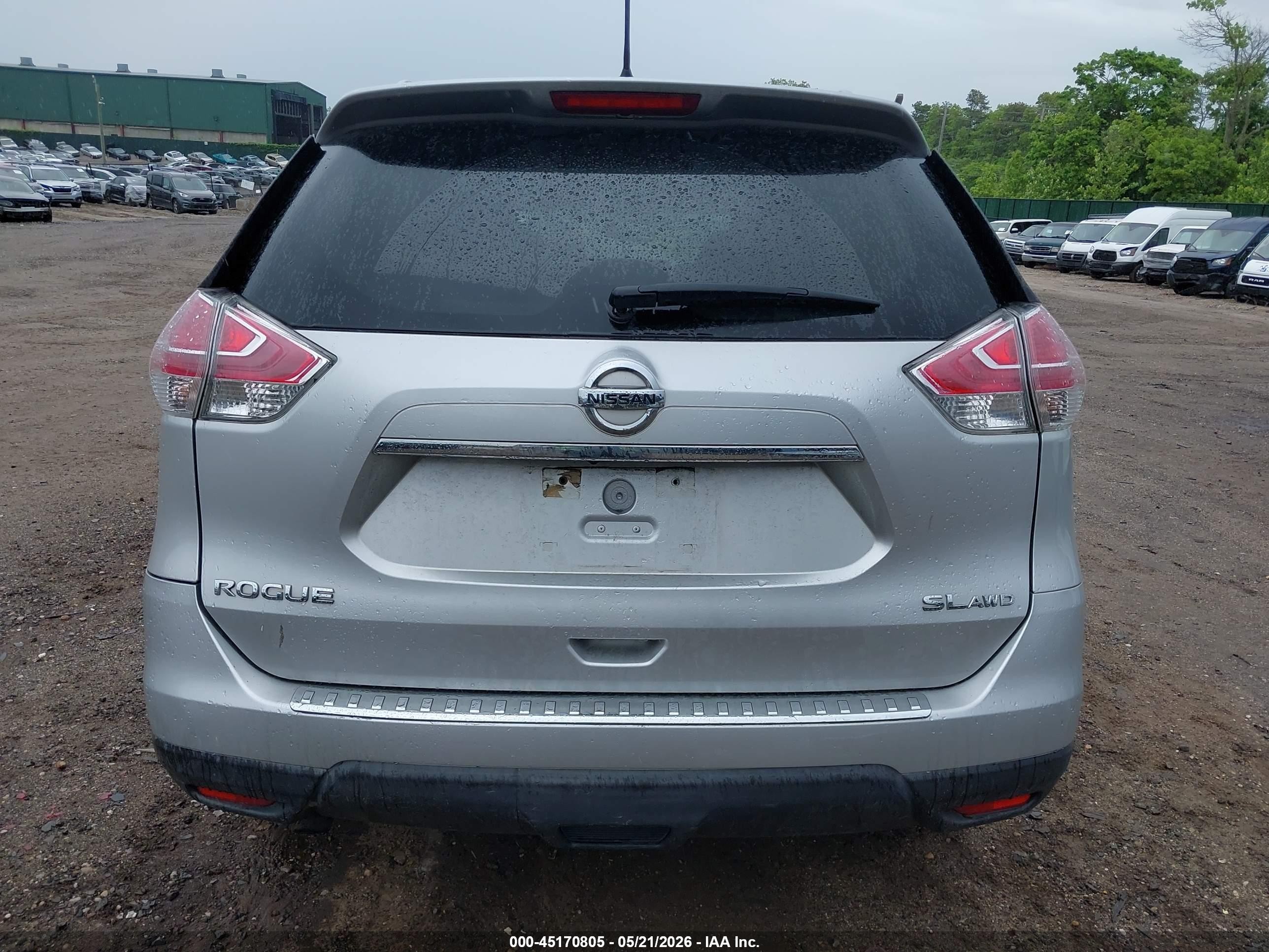 2015 Nissan Rogue Sl Серый vin: 5N1AT2MV5FC788533