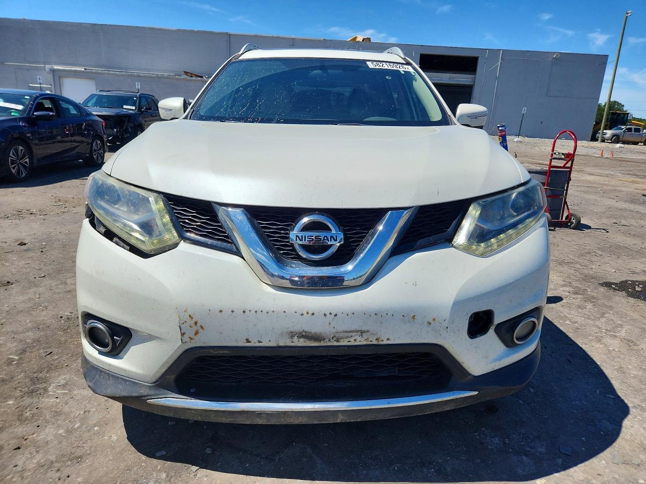 2015 Nissan Rogue Sl White vin: 5N1AT2MV5FC798074