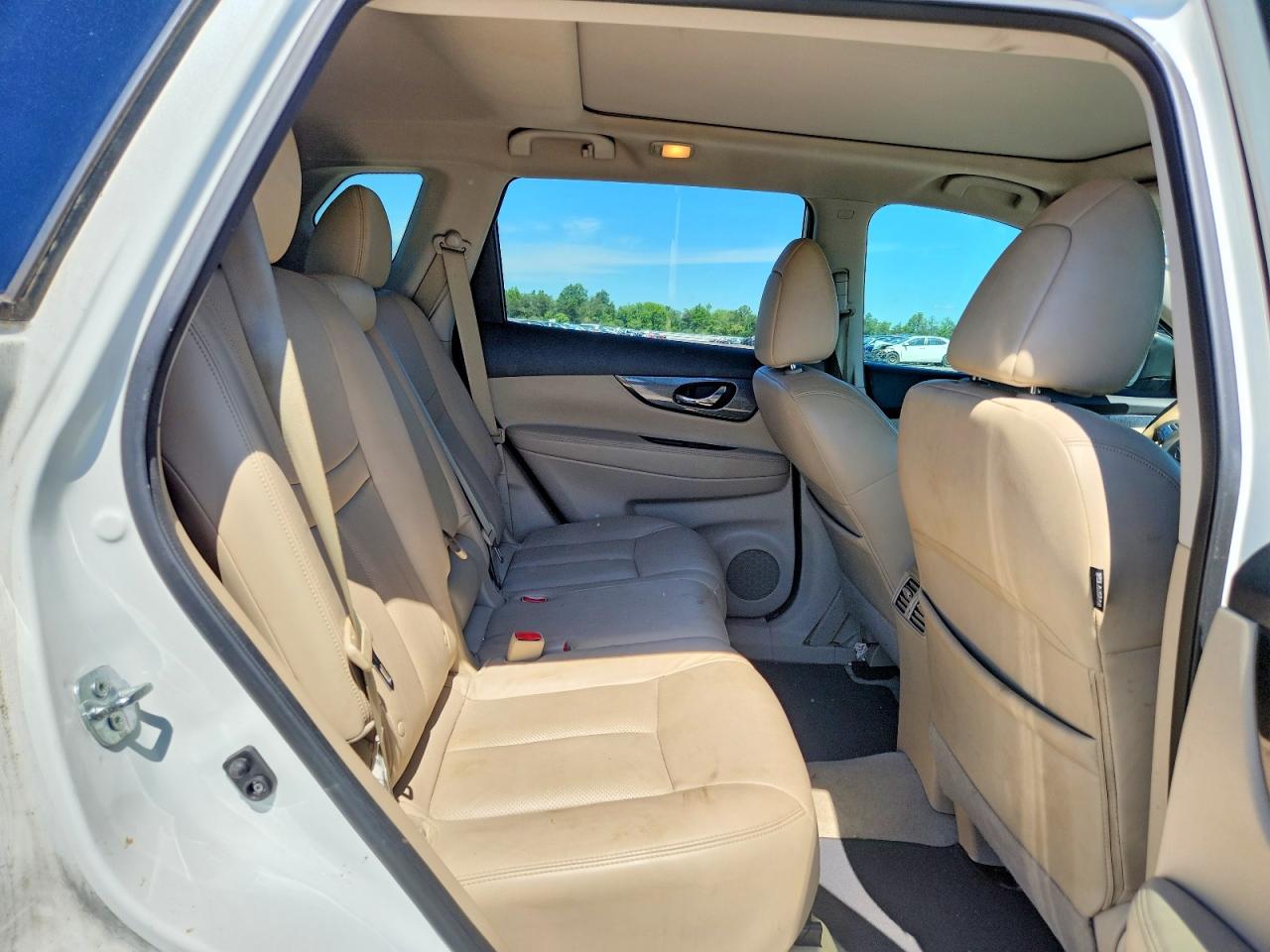2015 Nissan Rogue Sl White vin: 5N1AT2MV5FC798074