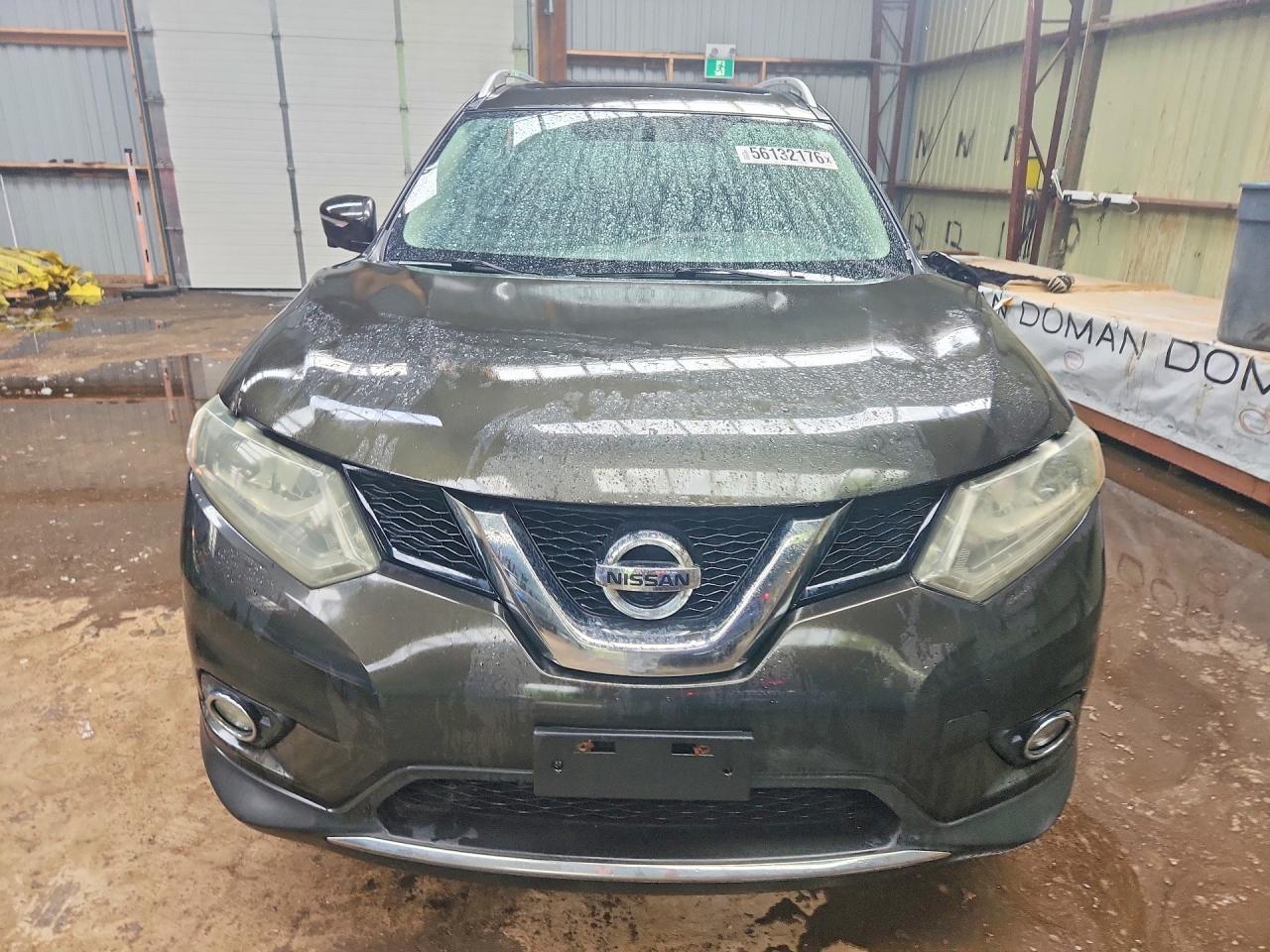 2015 Nissan Rogue S Green vin: 5N1AT2MV5FC803175