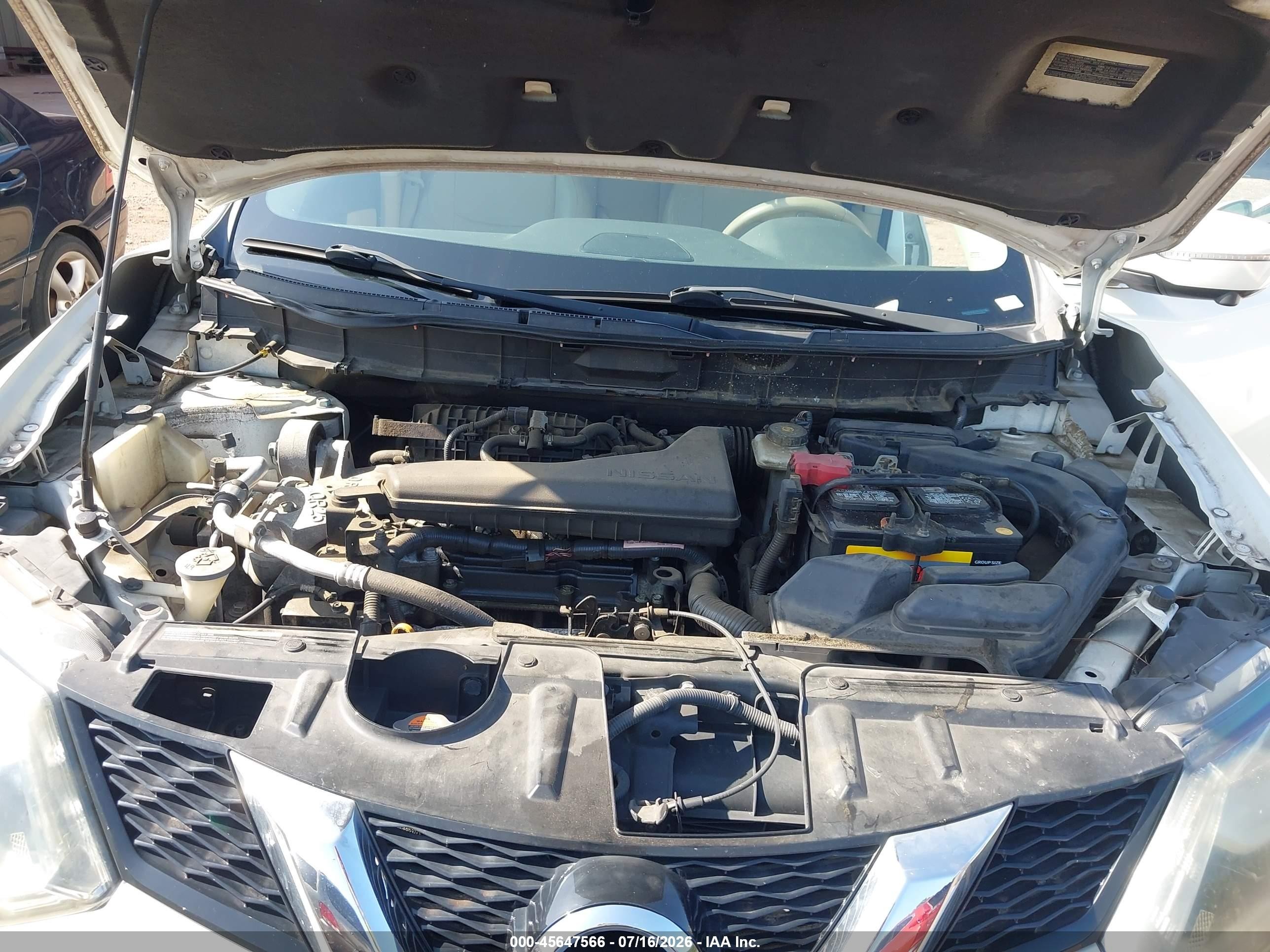 2015 Nissan Rogue Sl White vin: 5N1AT2MV5FC809381