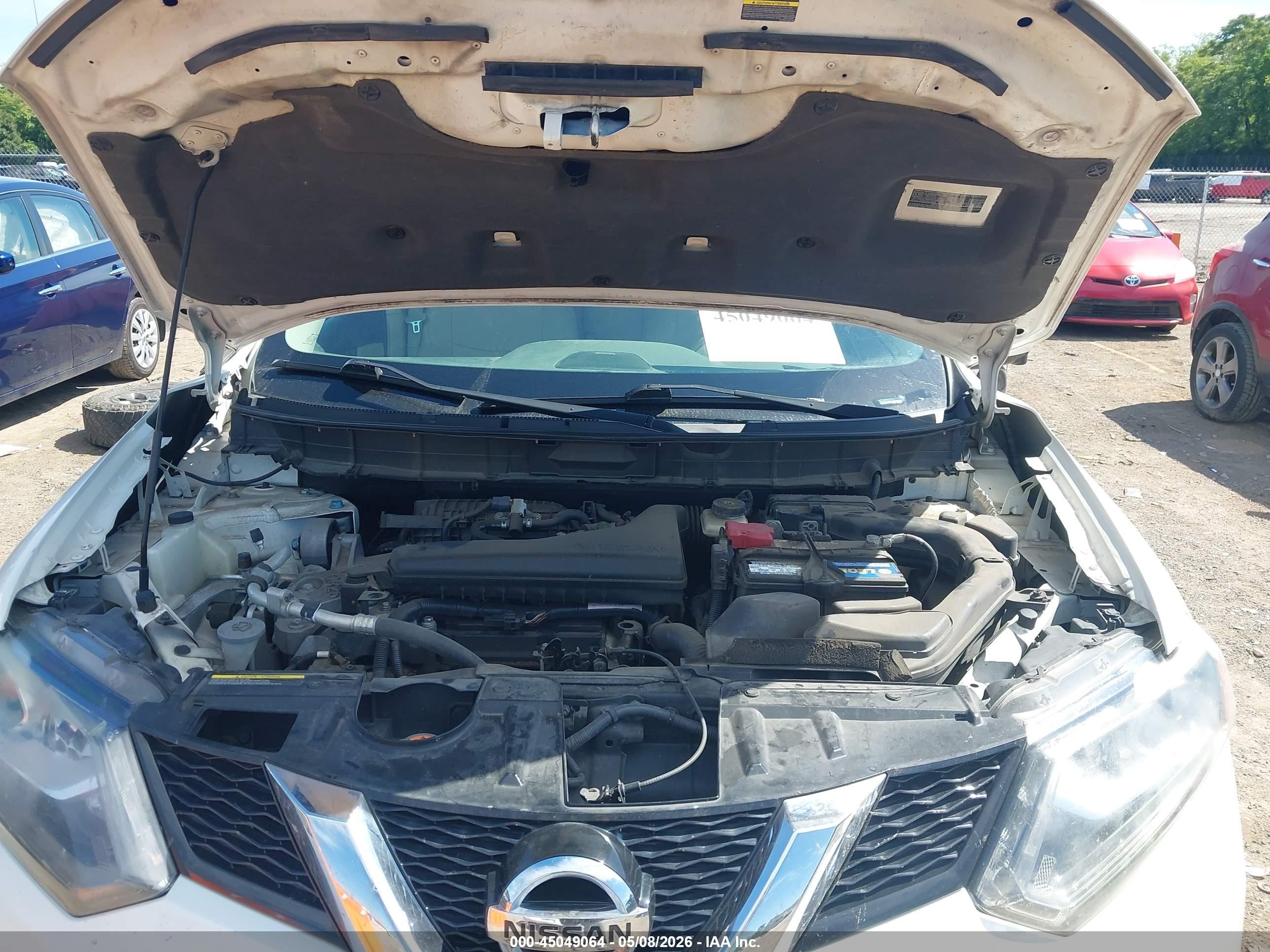 2015 Nissan Rogue Sl White vin: 5N1AT2MV5FC809848
