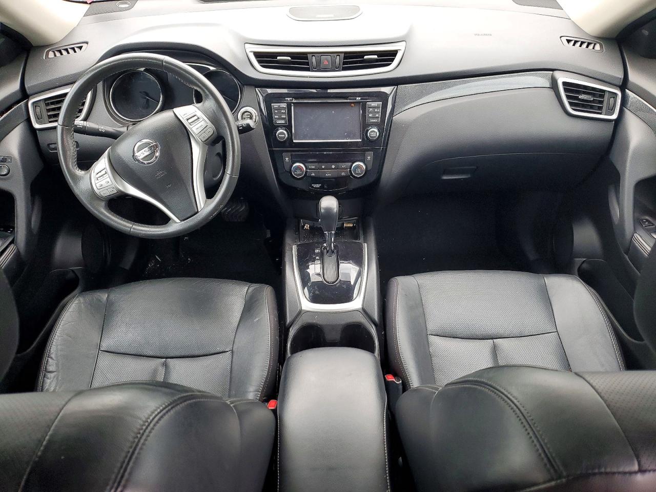 2015 Nissan Rogue Sl Blue vin: 5N1AT2MV5FC819473