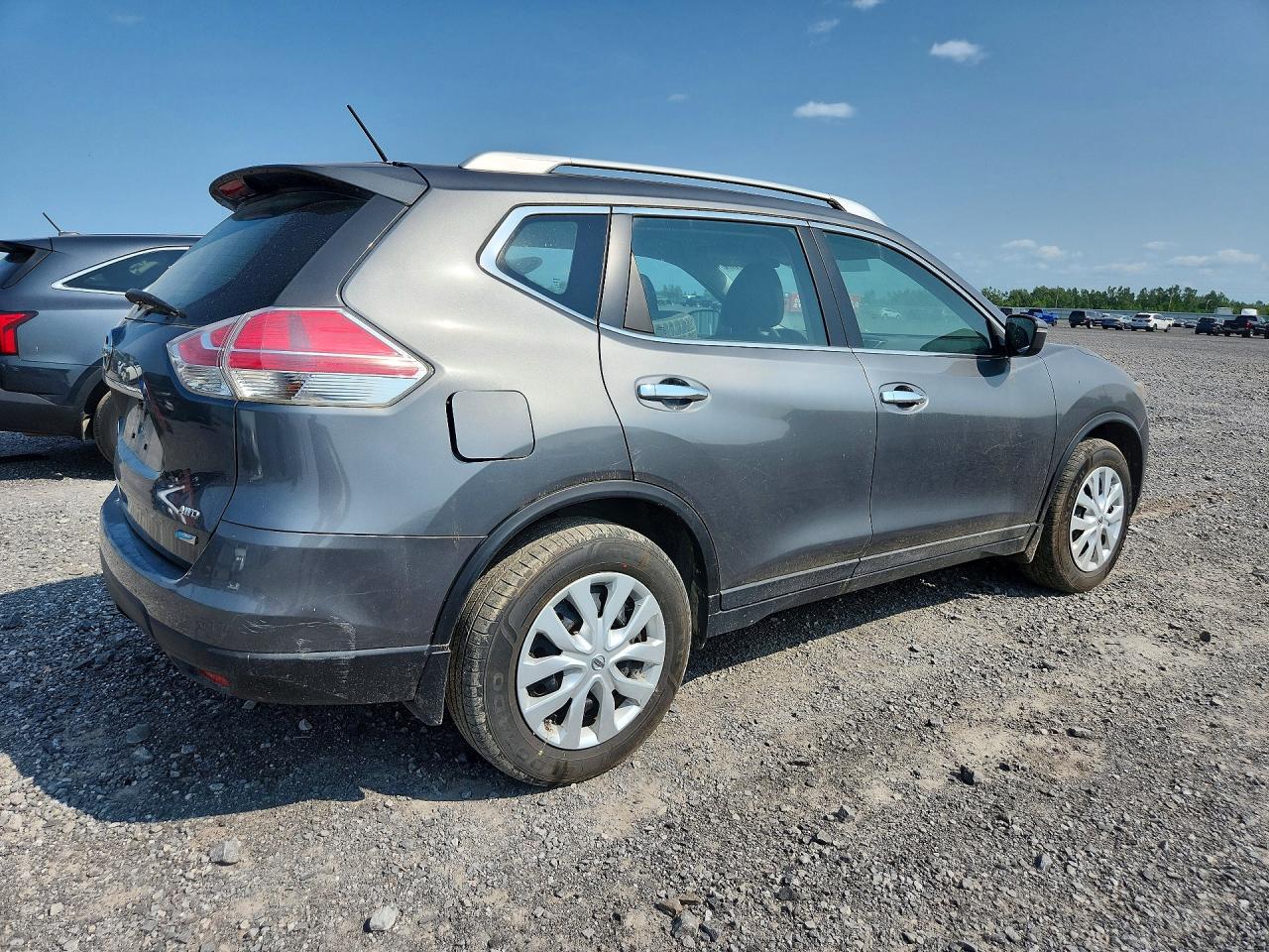 2015 Nissan Rogue S Gray vin: 5N1AT2MV5FC819859