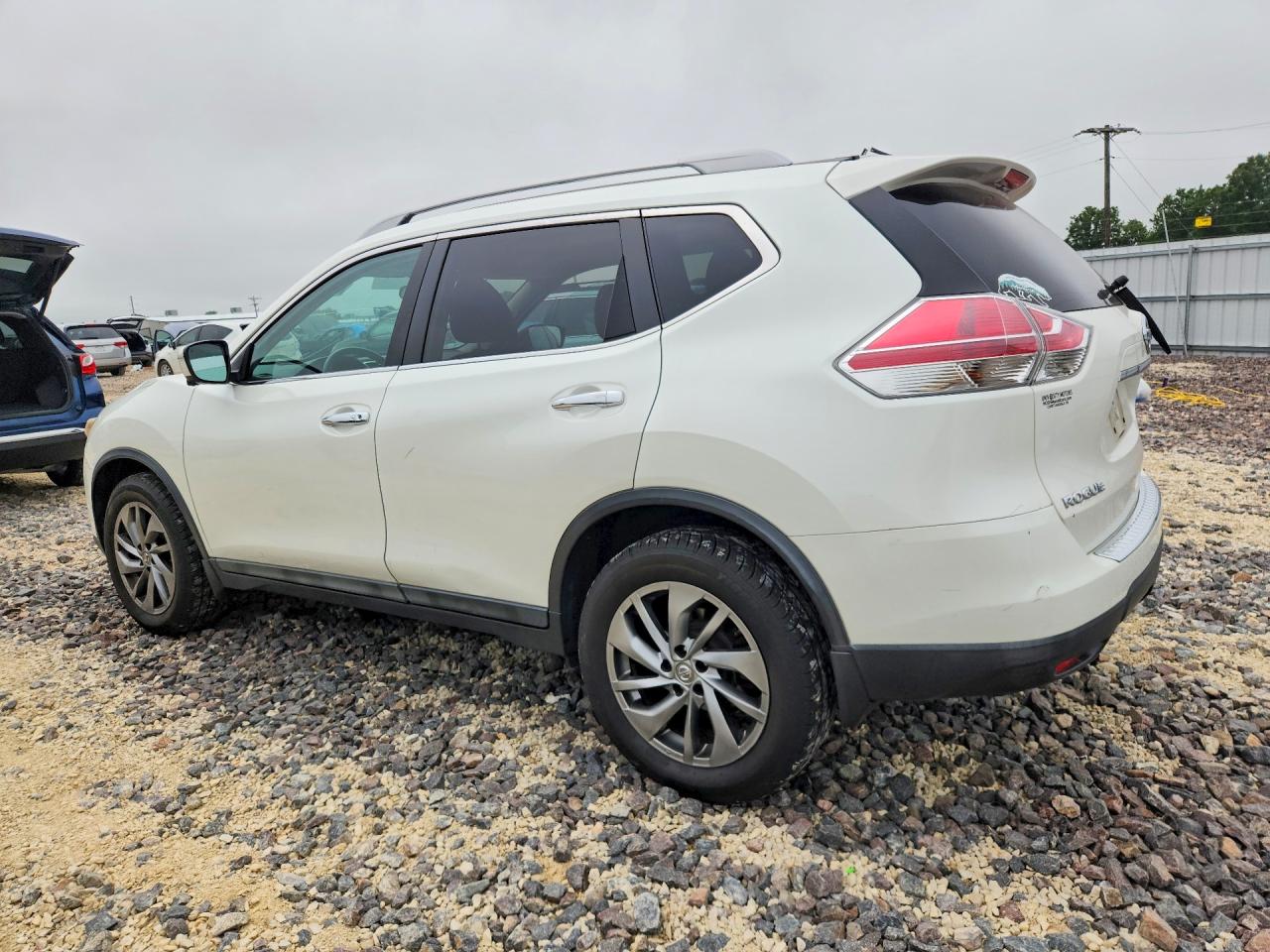 2015 Nissan Rogue Sl White vin: 5N1AT2MV5FC819974