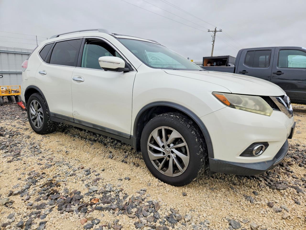2015 Nissan Rogue Sl White vin: 5N1AT2MV5FC819974