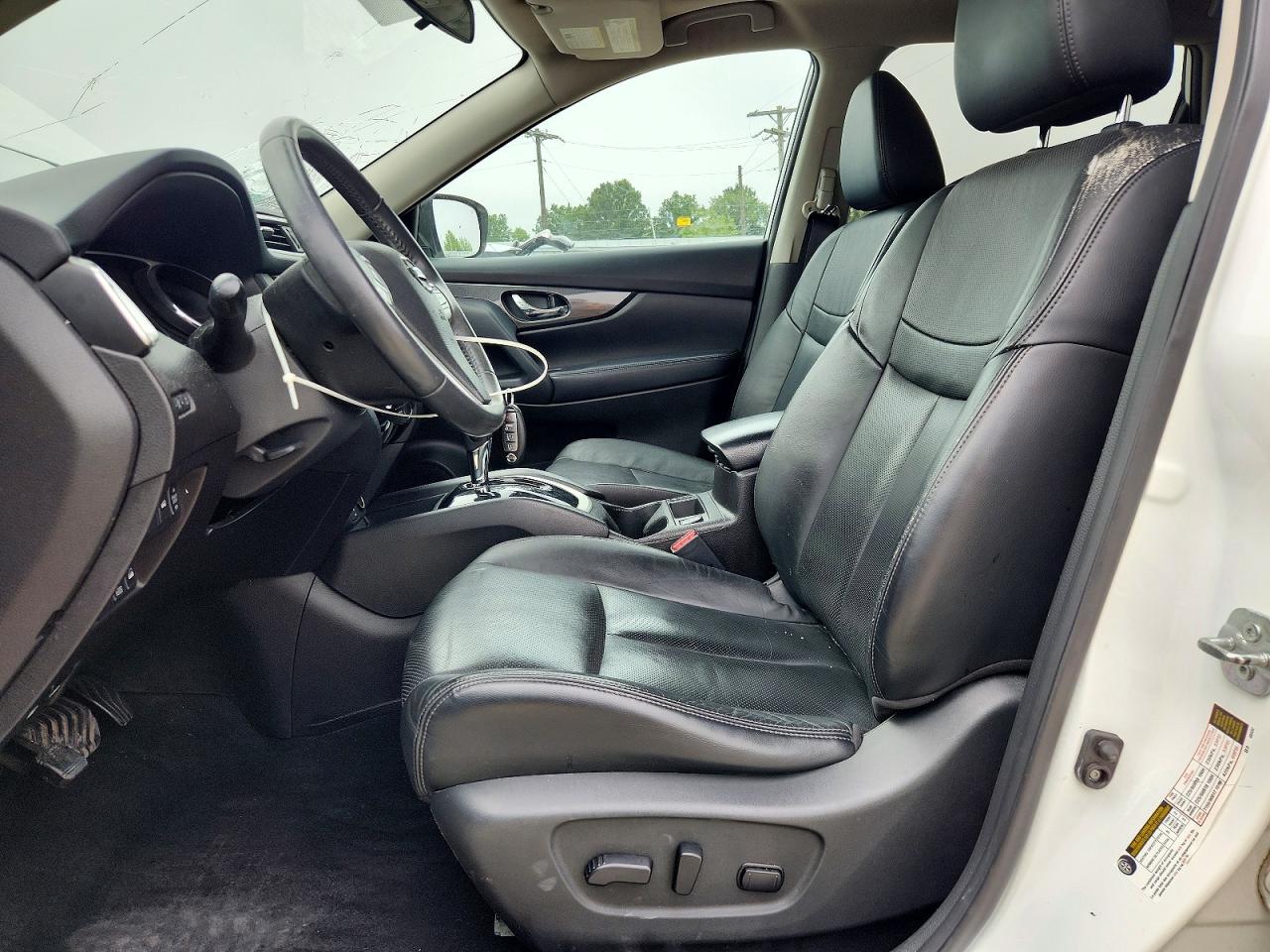 2015 Nissan Rogue Sl White vin: 5N1AT2MV5FC819974
