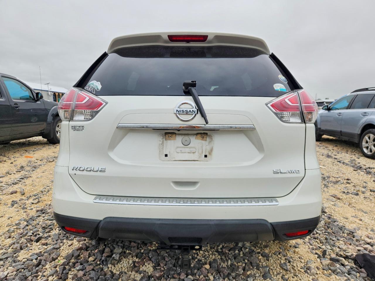 2015 Nissan Rogue Sl White vin: 5N1AT2MV5FC819974