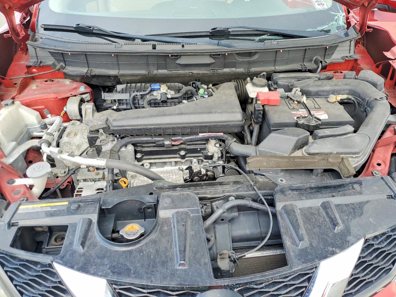 2015 Nissan Rogue Sl Red vin: 5N1AT2MV5FC827072