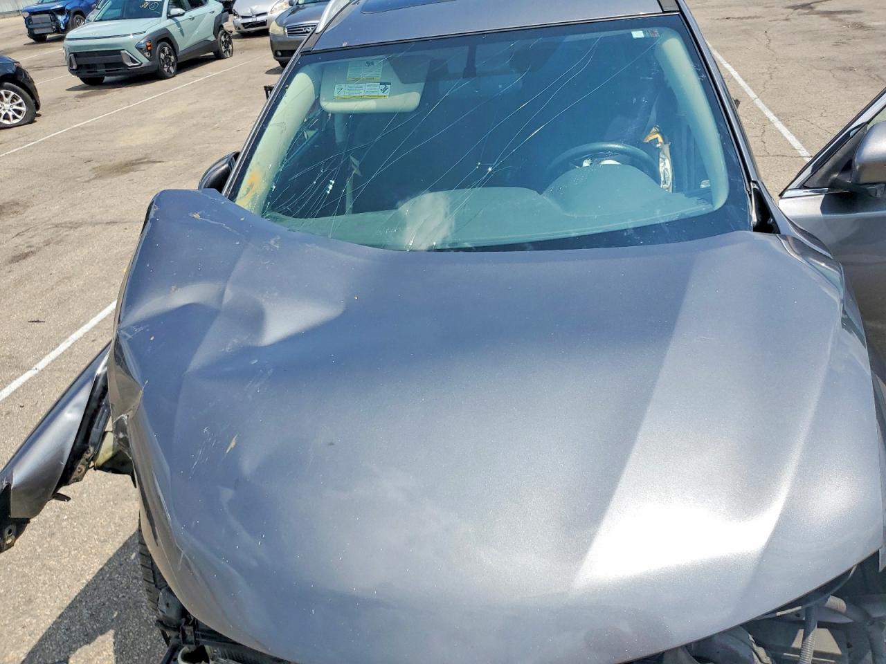 2015 Nissan Rogue Sv Gray vin: 5N1AT2MV5FC828609