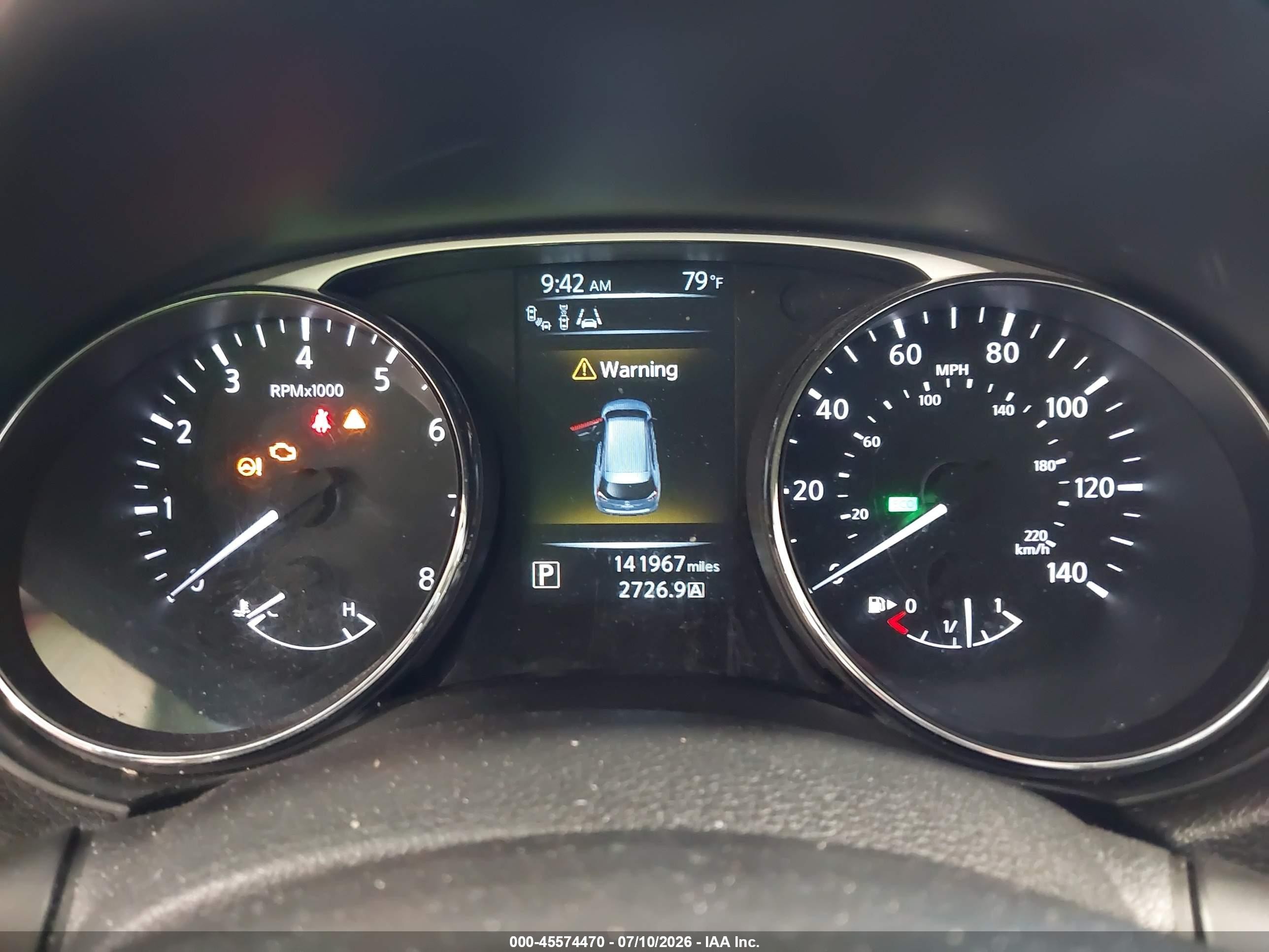2015 Nissan Rogue Sl Blue vin: 5N1AT2MV5FC829064