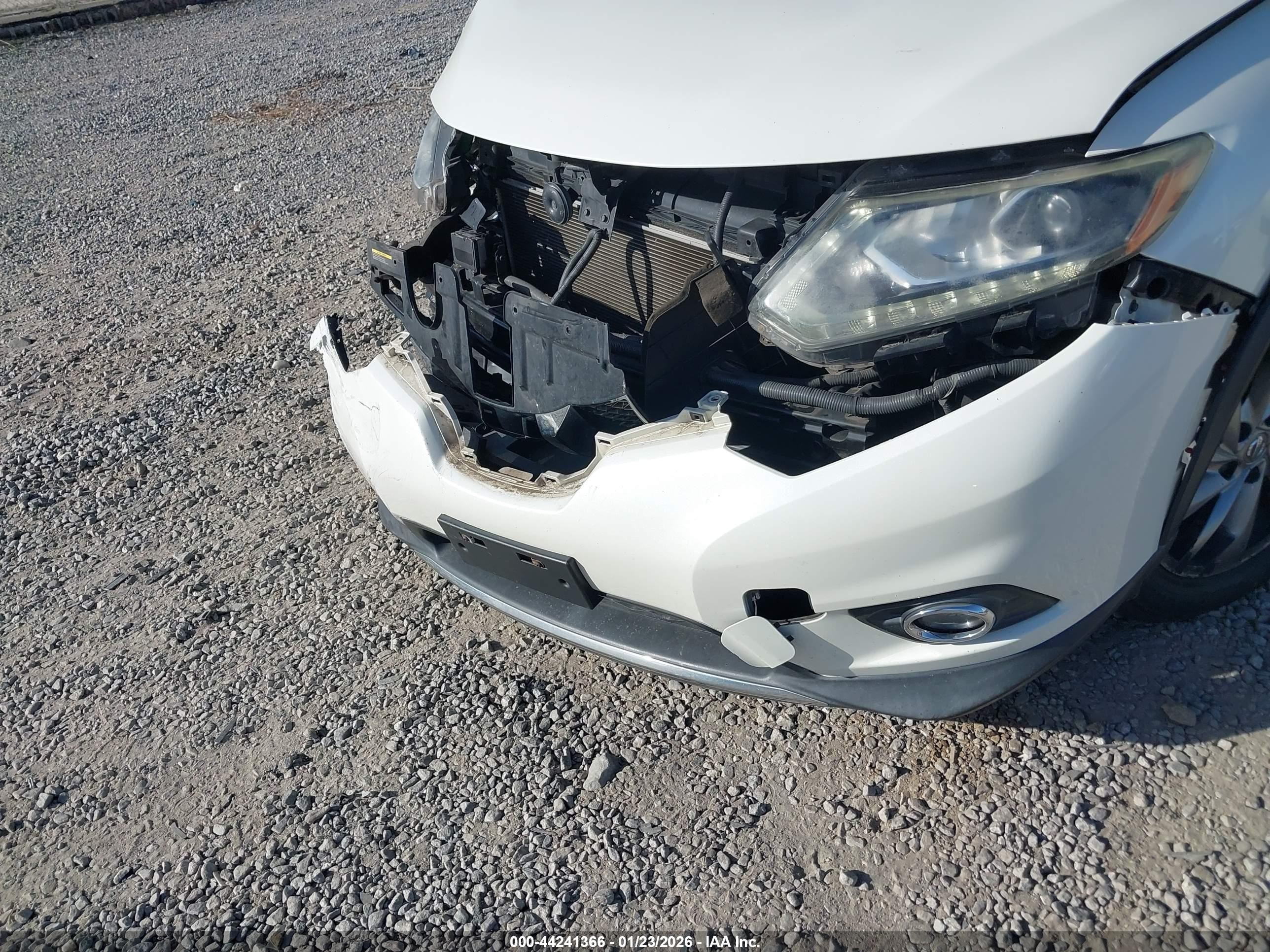 2015 Nissan Rogue Sl White vin: 5N1AT2MV5FC830263